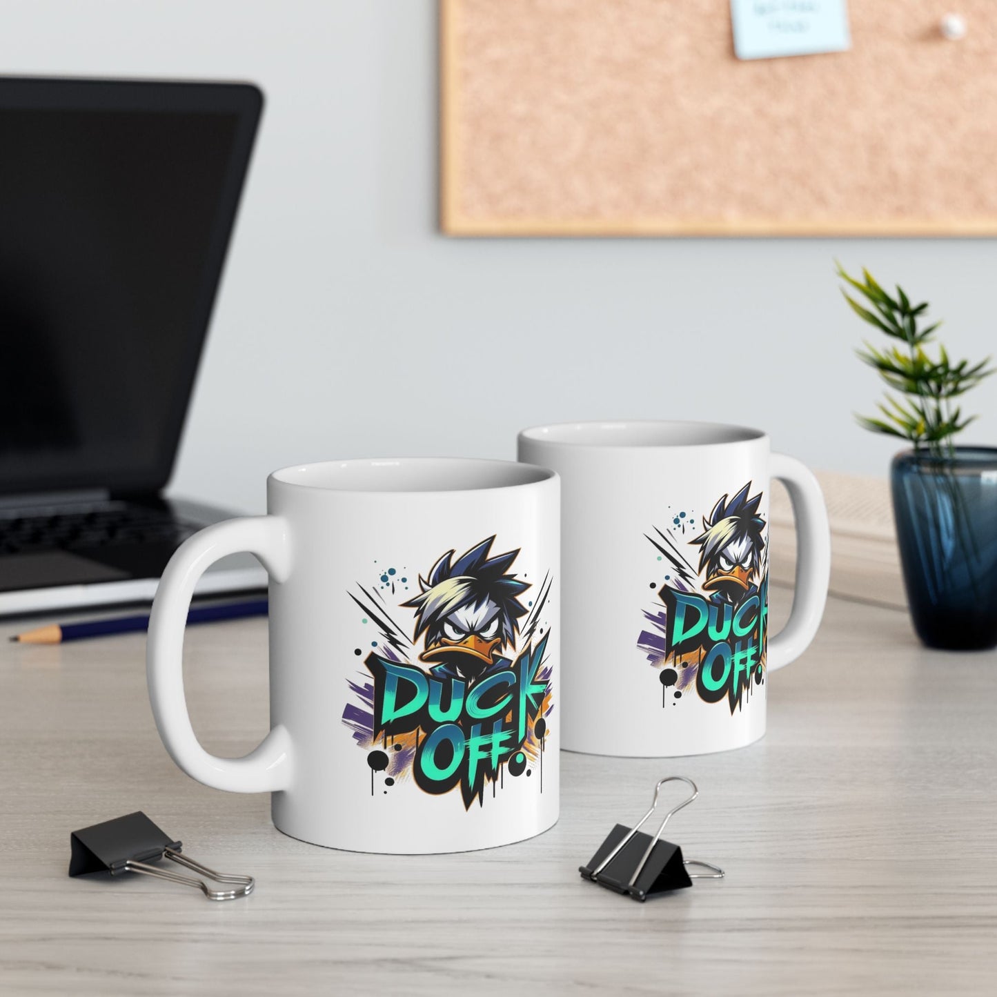 Colorful Duck Mug - Fun Ceramic Coffee Cup for Parties and Gifts