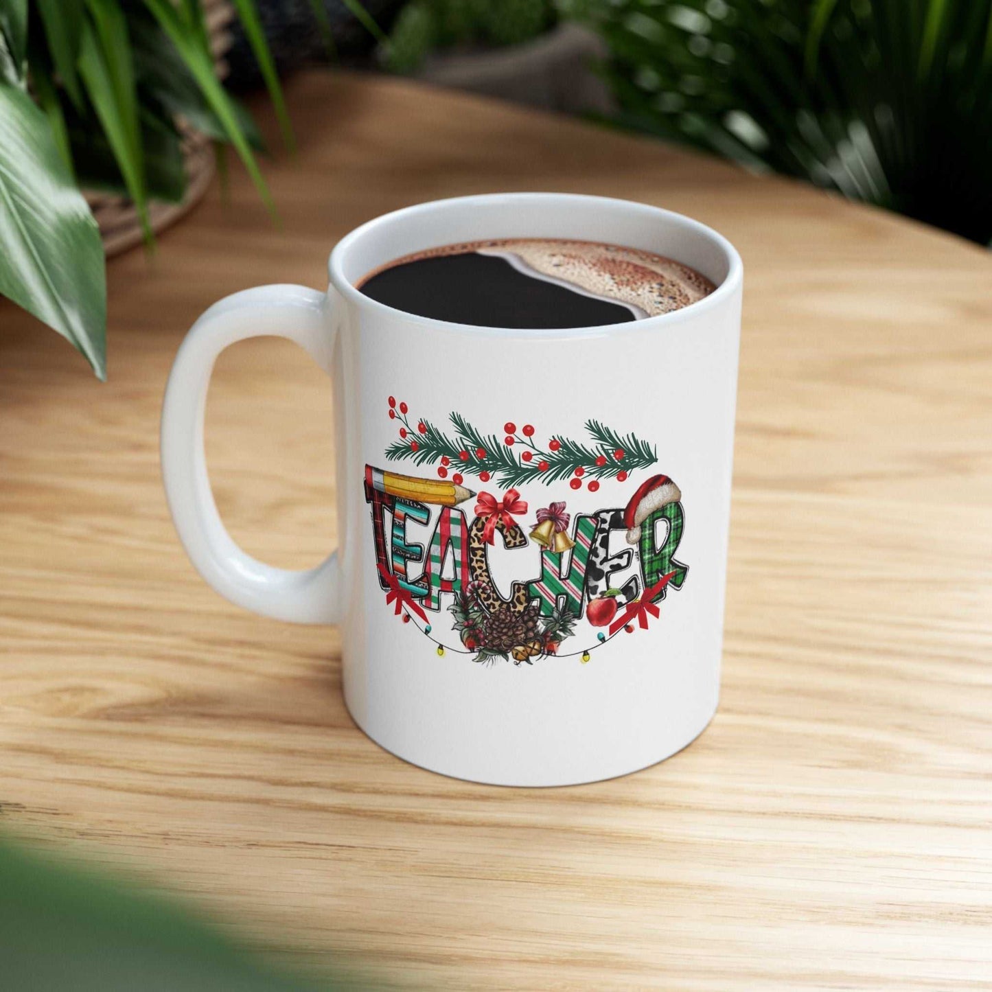 Teacher Christmas Mugs, Christmas Gift For Teacher