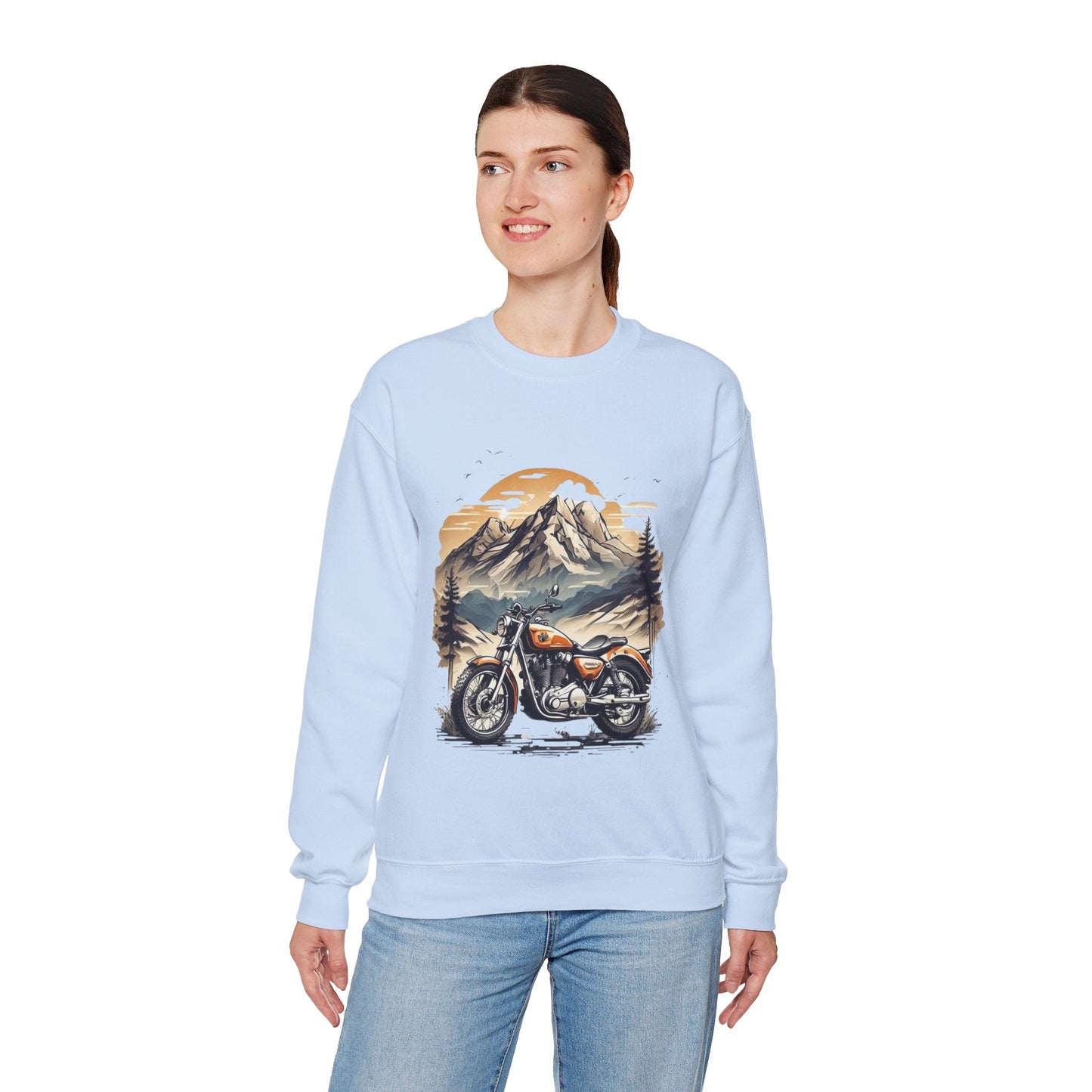 Adventure Awaits Motorcycle Sweatshirt, Retro Vintage Gift