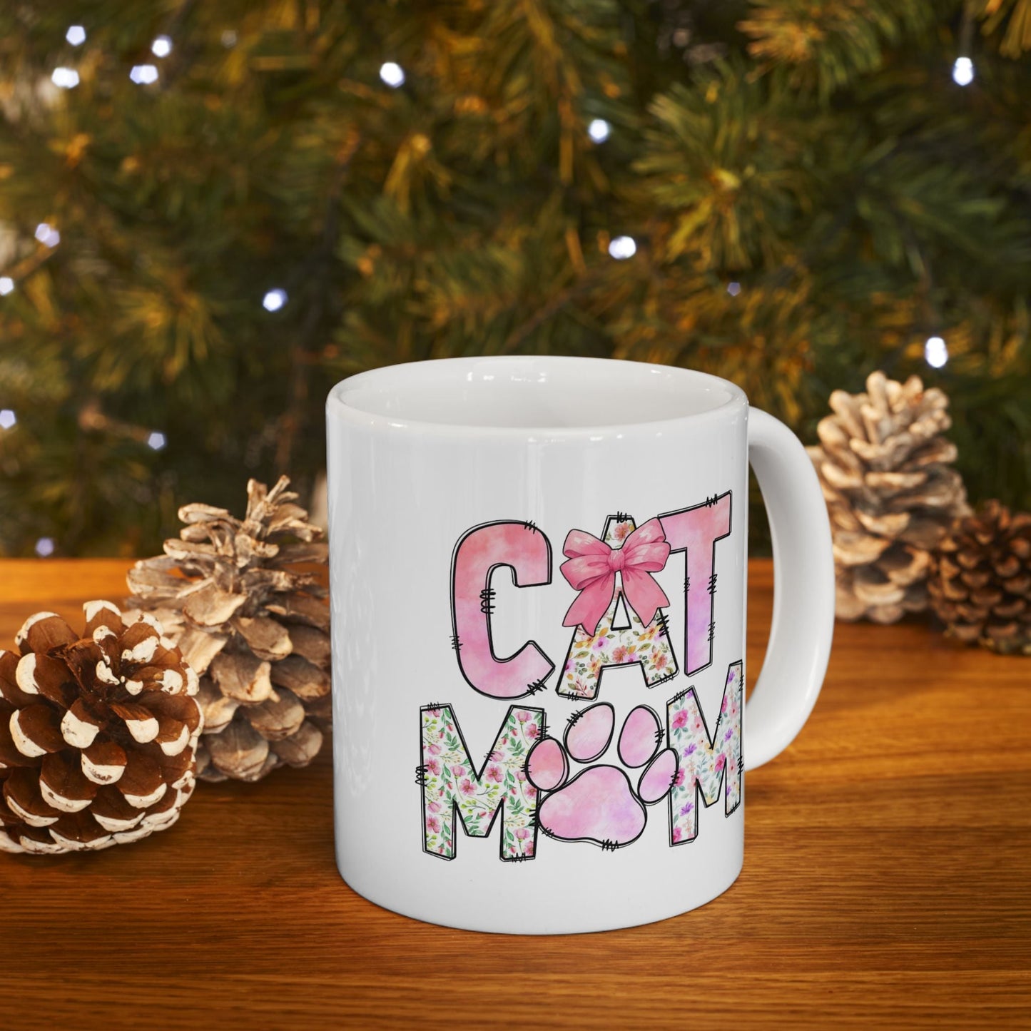 Floral Mom Ceramic Mug - Perfect for Mother's Day