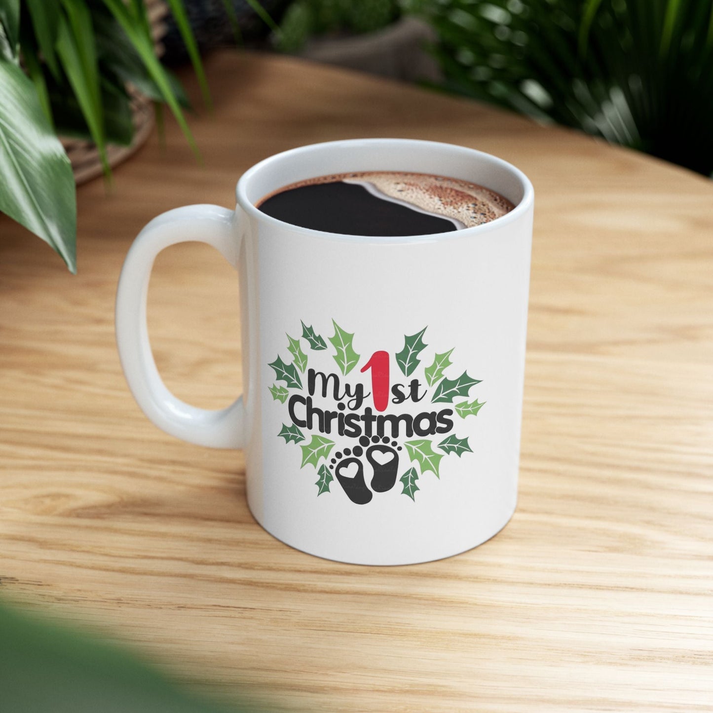 Family Christmas Name Mug, Baby First Gift