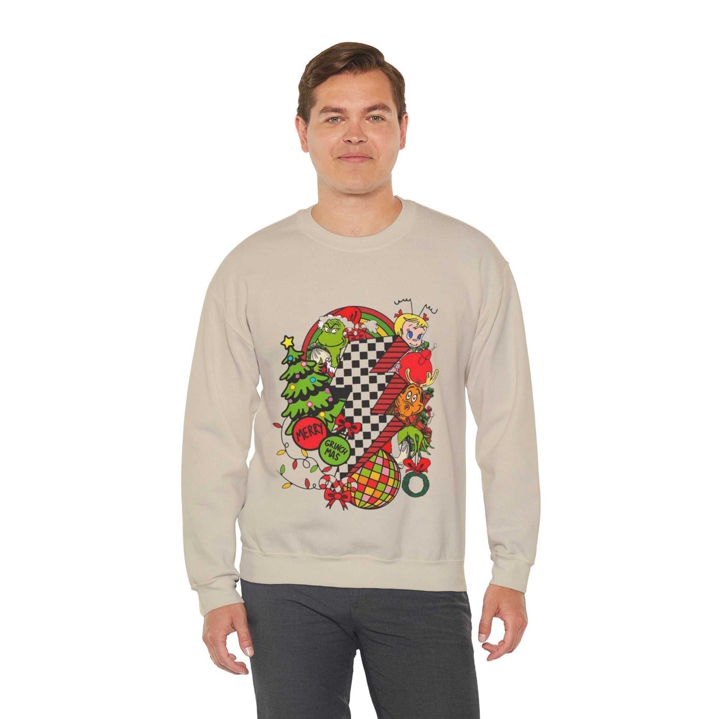 Merry Grinchmas Sweatshirt, Disco Christmas Gift