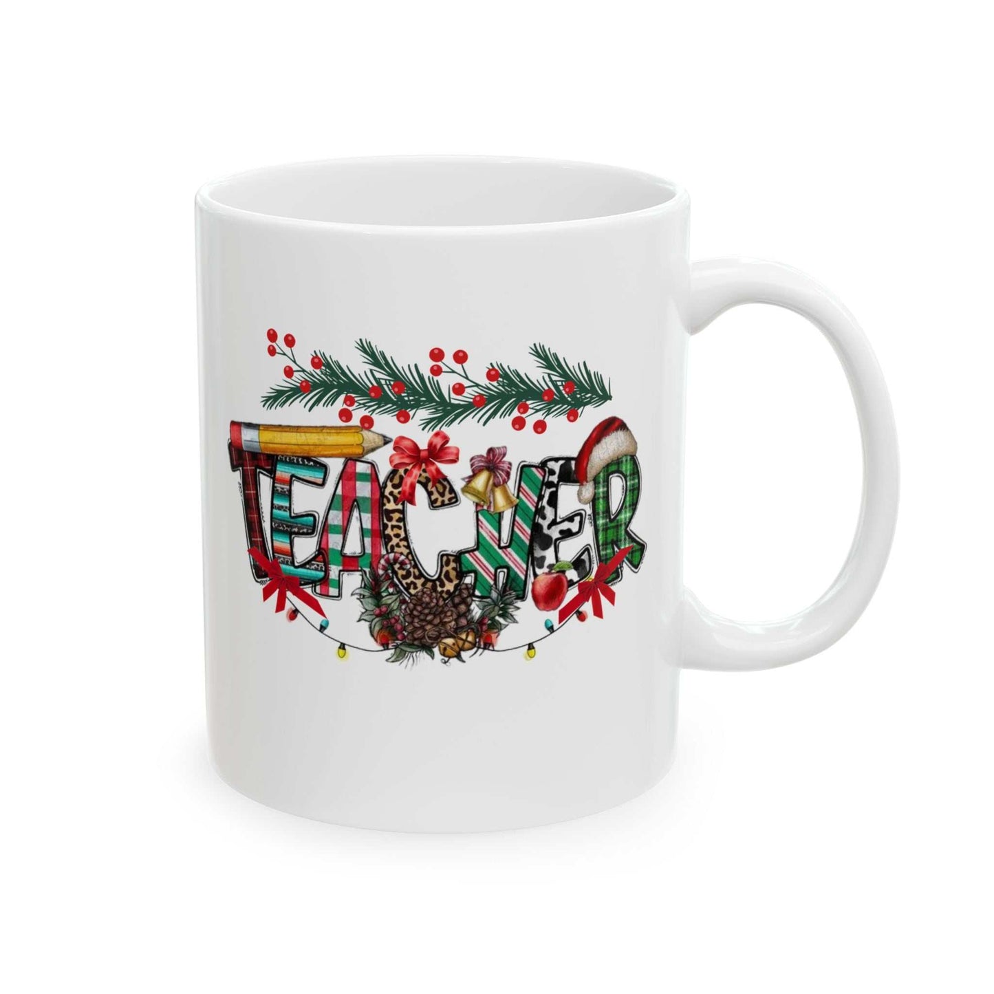 Teacher Christmas Mugs, Christmas Gift For Teacher