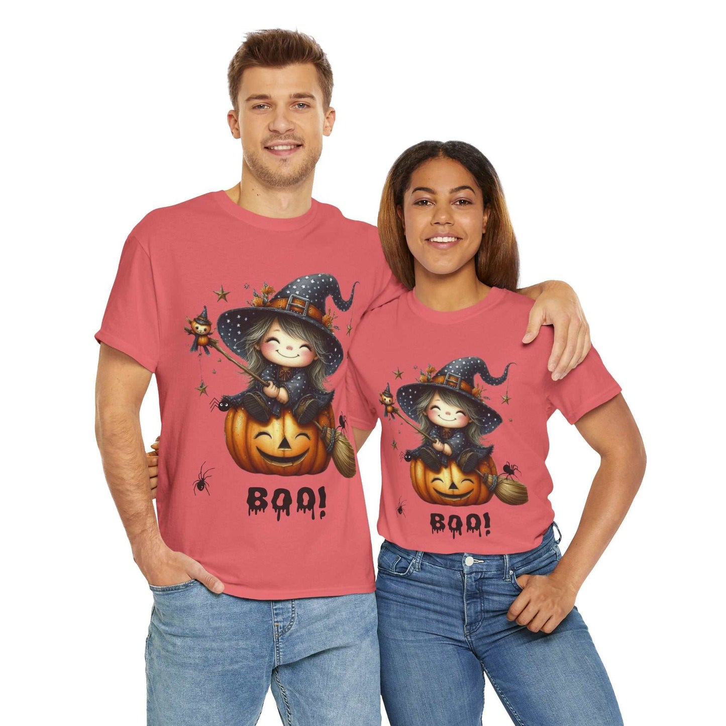 Halloween girl ghost shirt with cute ghost design, perfect for spooky season.