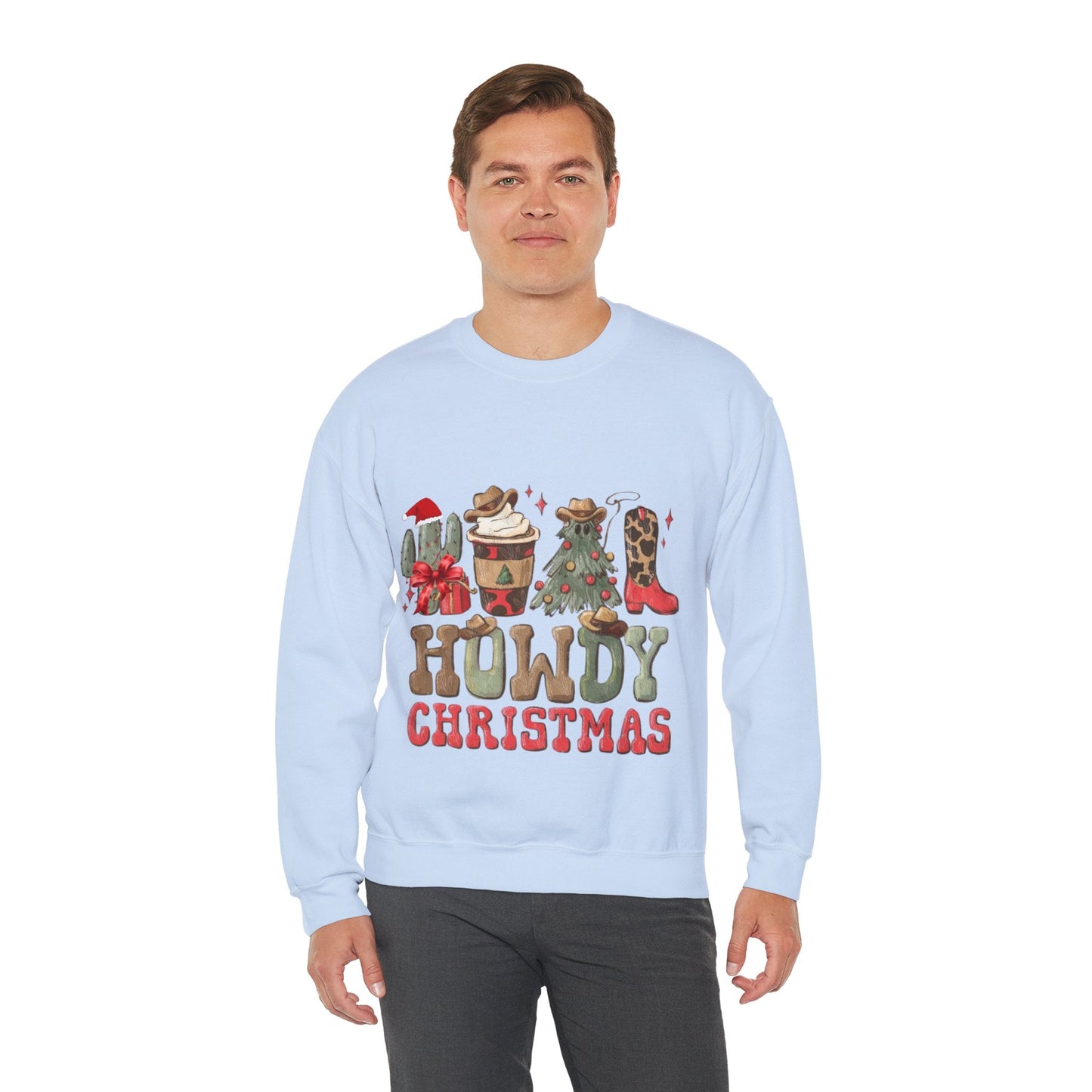 Howdy Christmas Sweatshirt, Cowboy Christmas Gift