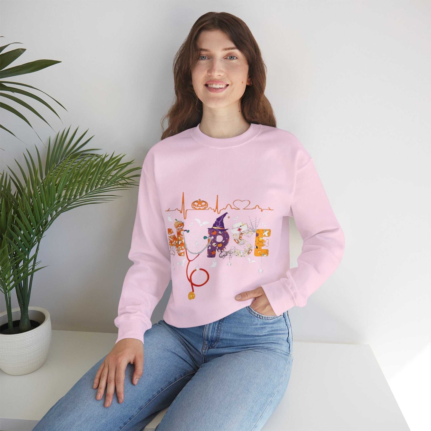 Halloween Sweatshirt for Nurses, Funny Halloween Nurse Gift, Spooky Nurse