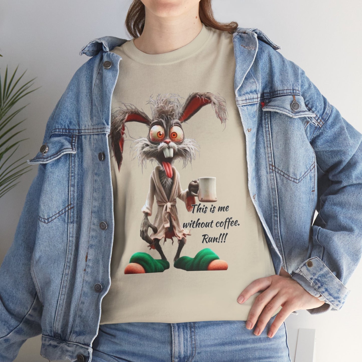 Funny Coffee Lover Tee - Unisex Heavy Cotton Shirt, Perfect Gift for Caffeine Addicts