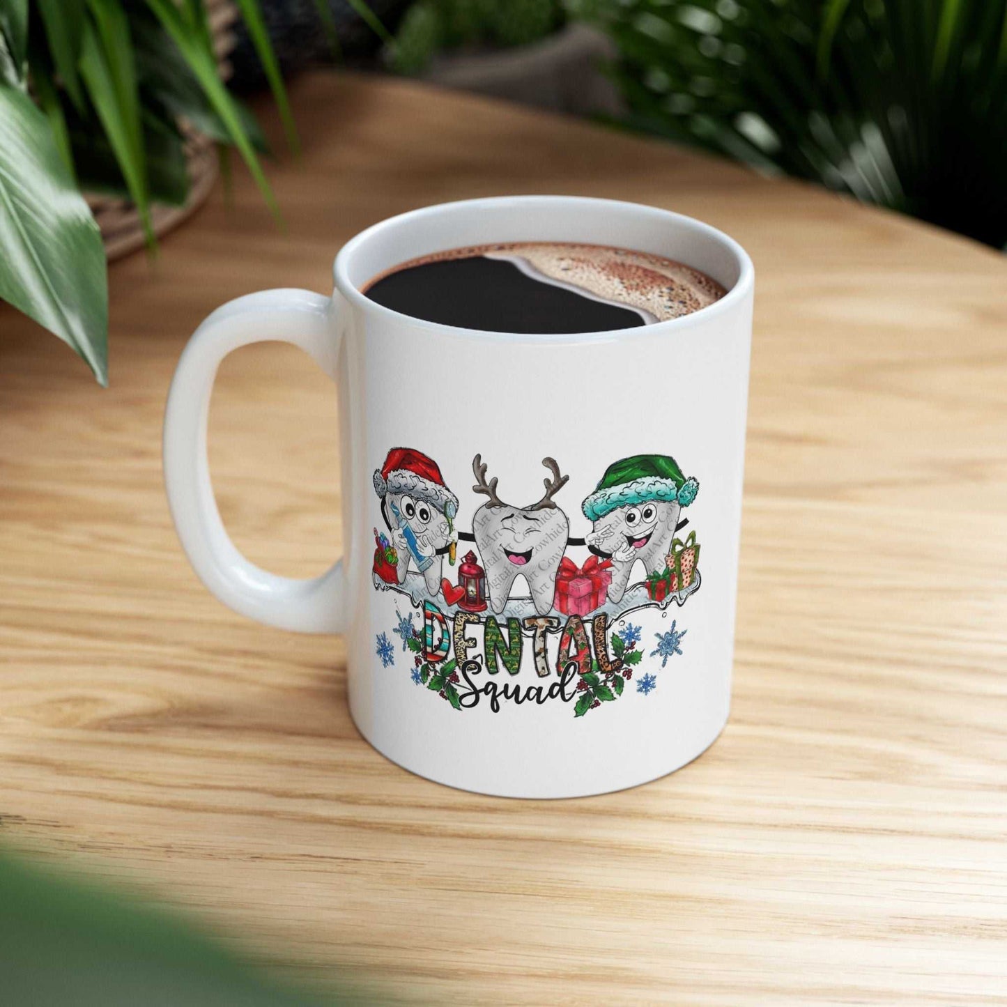 Christmas Dental Squad Mugs, Christmas Dentist Gift
