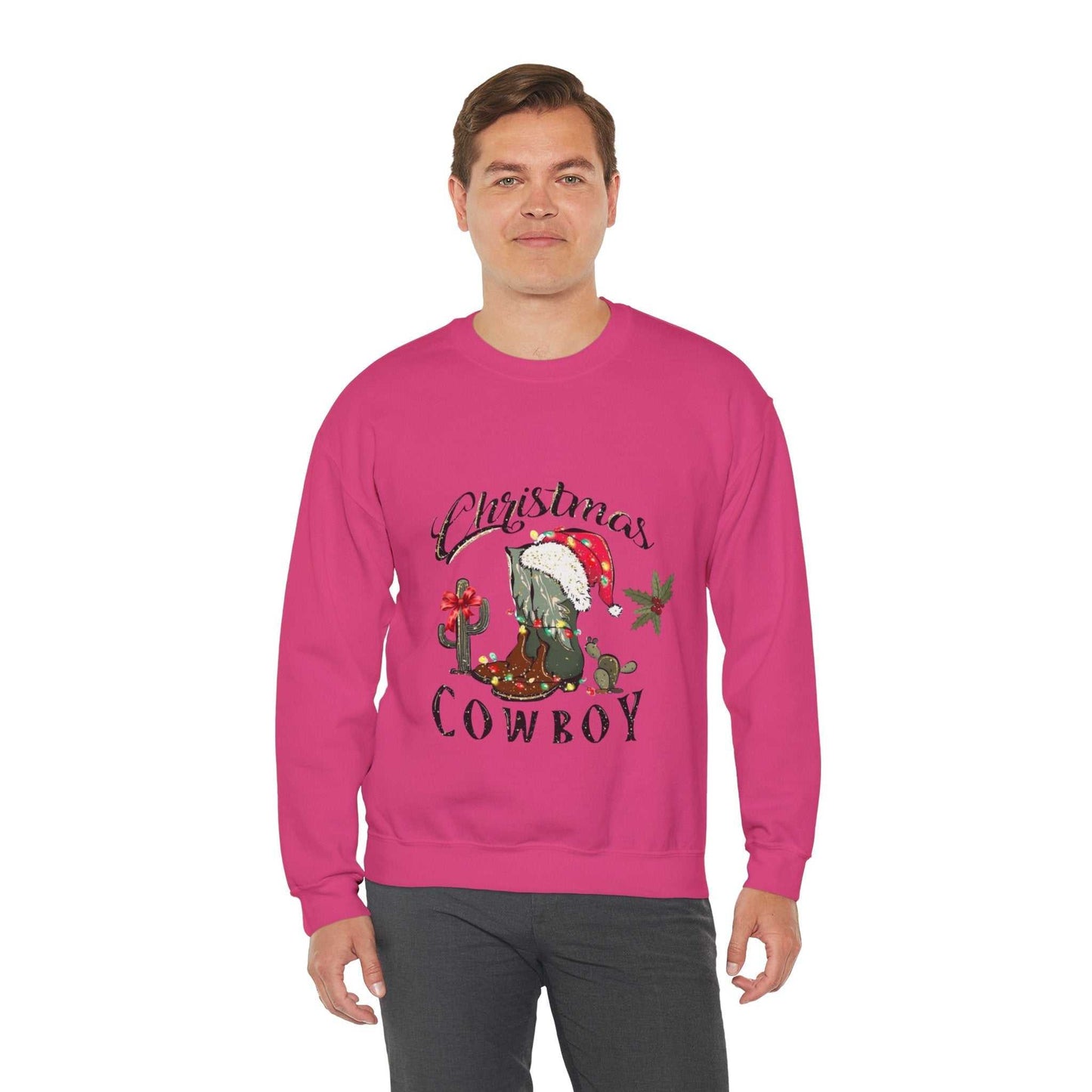 Western Christmas Cowboy Sweatshirt, Western Theme Christmas Gift