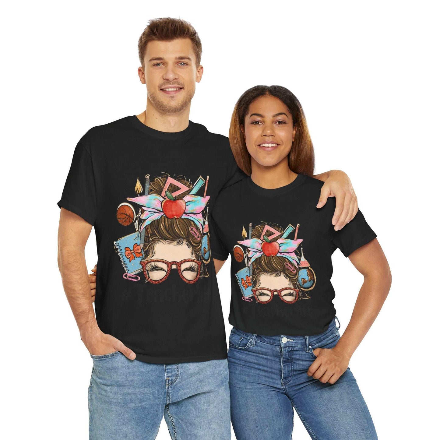 Teacher Life Unisex Tee Heavy Cotton, Cute Teacher Shirt, Gift for Teachers