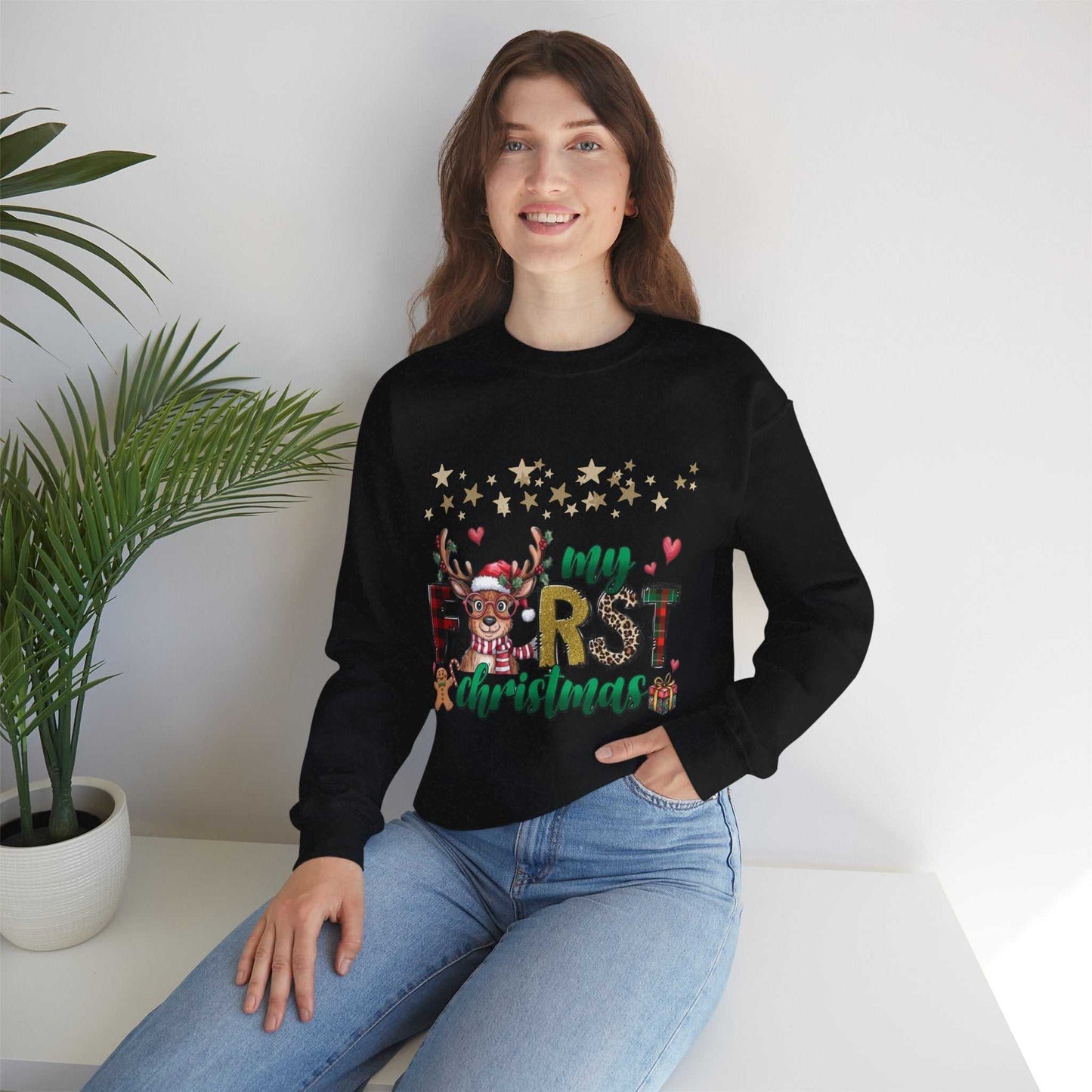 My First Christmas Sweatshirt, Family Sweatshirt Gift, Cute Baby Sweater for Christmas