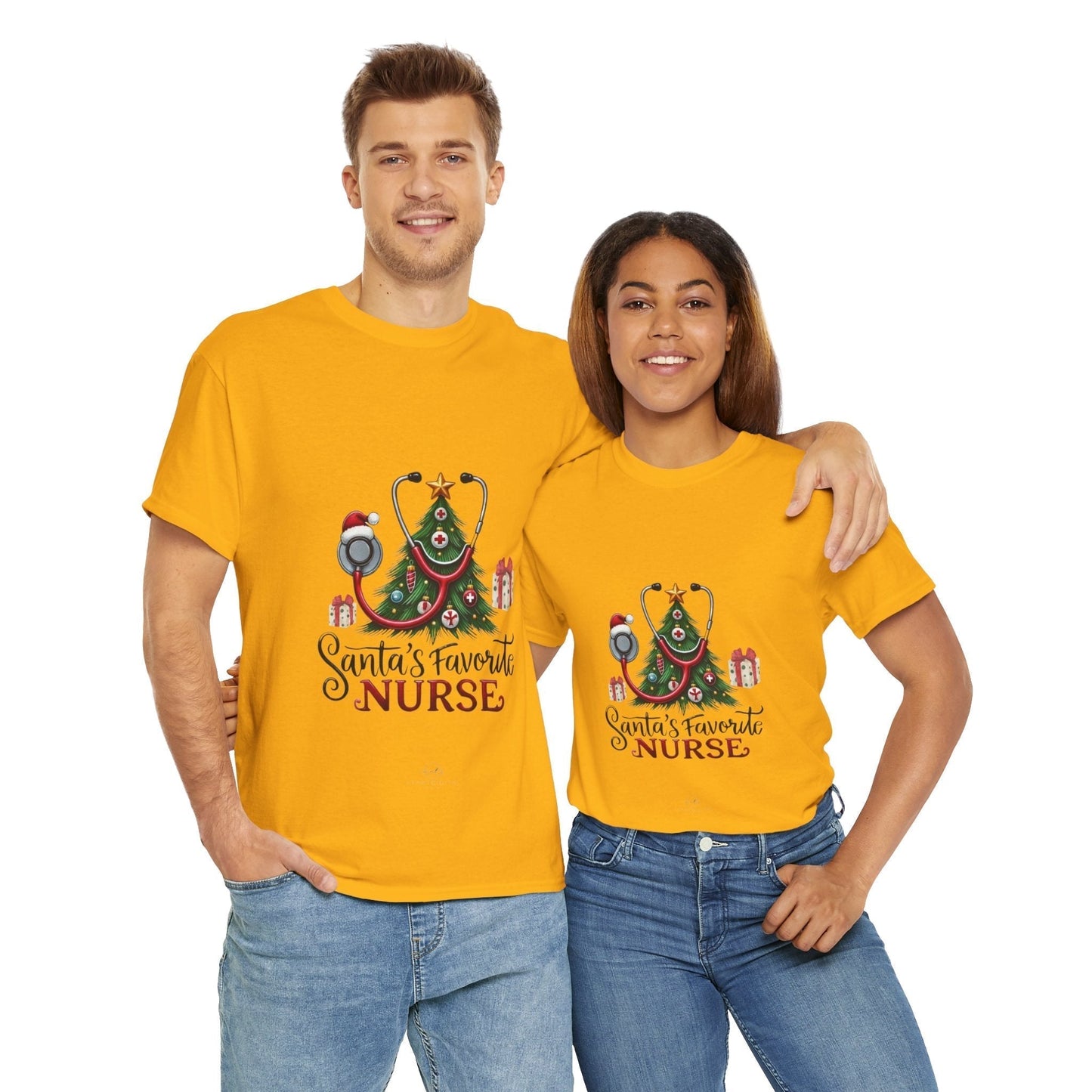 Santas Favorite Nurse Shirt - Christmas gift for nurses with festive design.