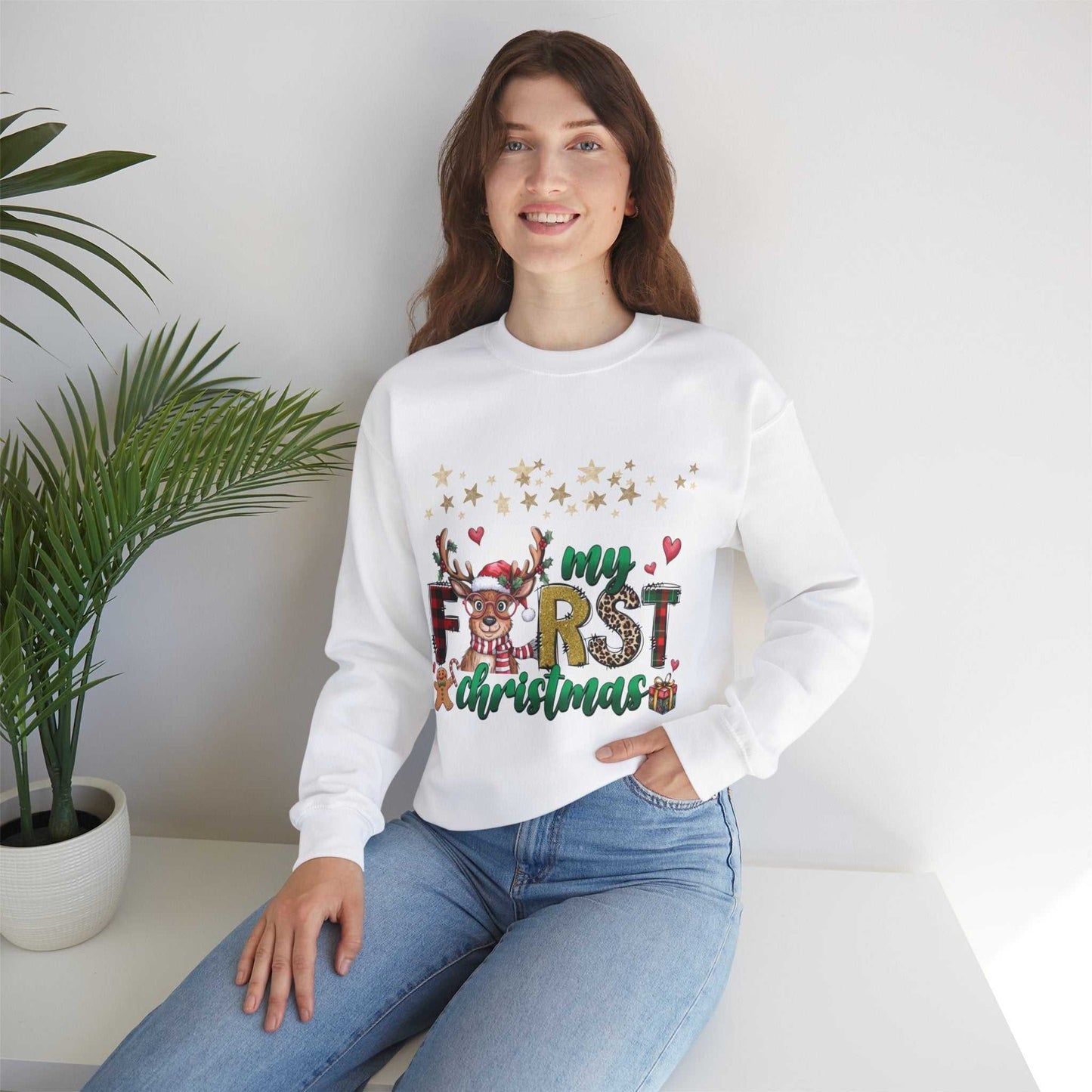 My First Christmas Sweatshirt, Family Sweatshirt Gift, Cute Baby Sweater for Christmas