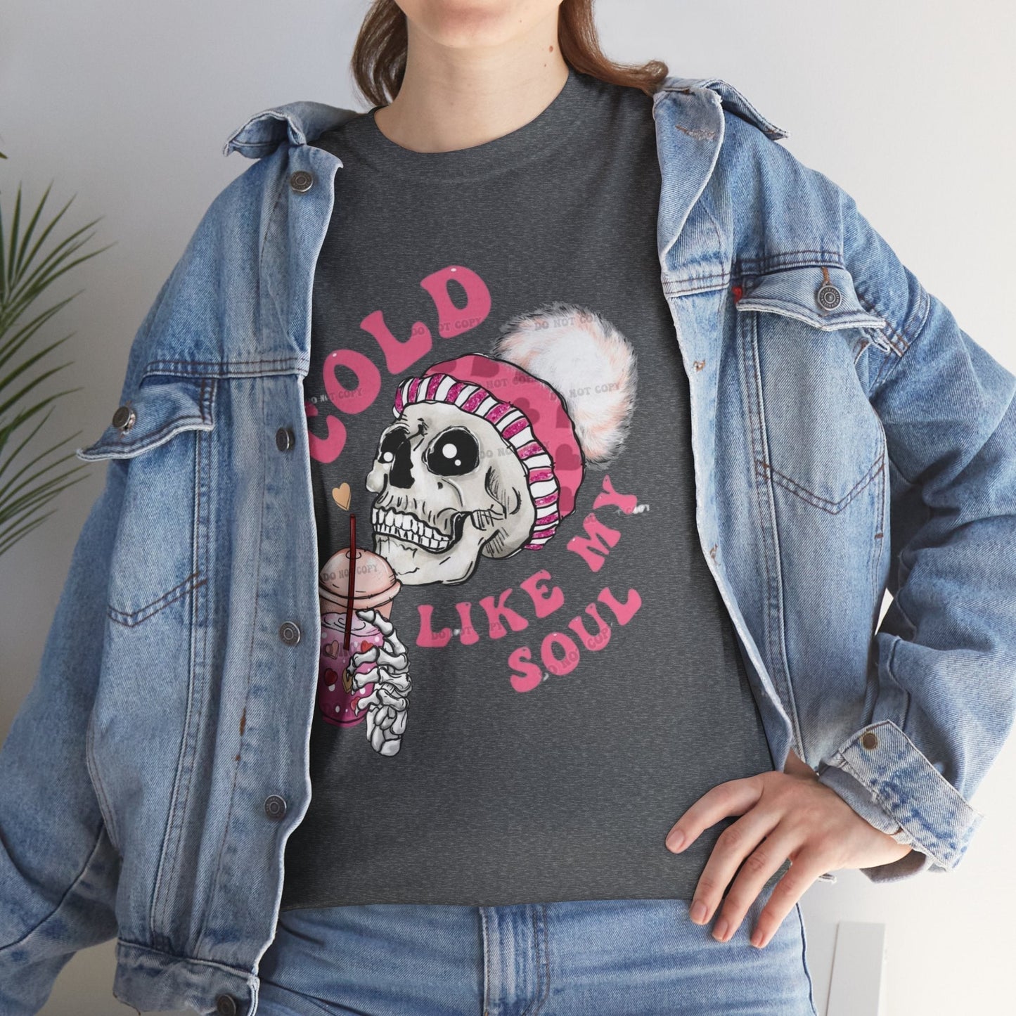 Cold Like My Soul T-Shirt, Skeleton Coffee Gift