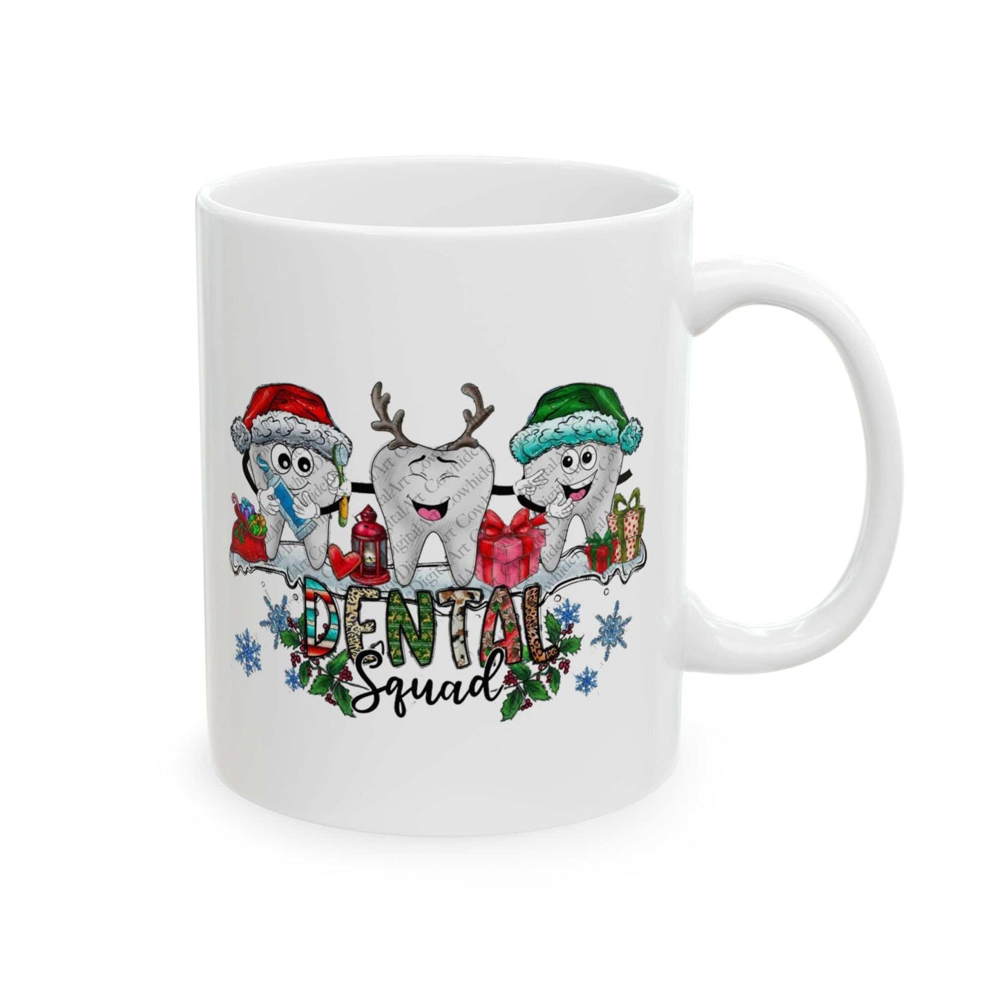 Christmas Dental Squad Mugs, Christmas Dentist Gift