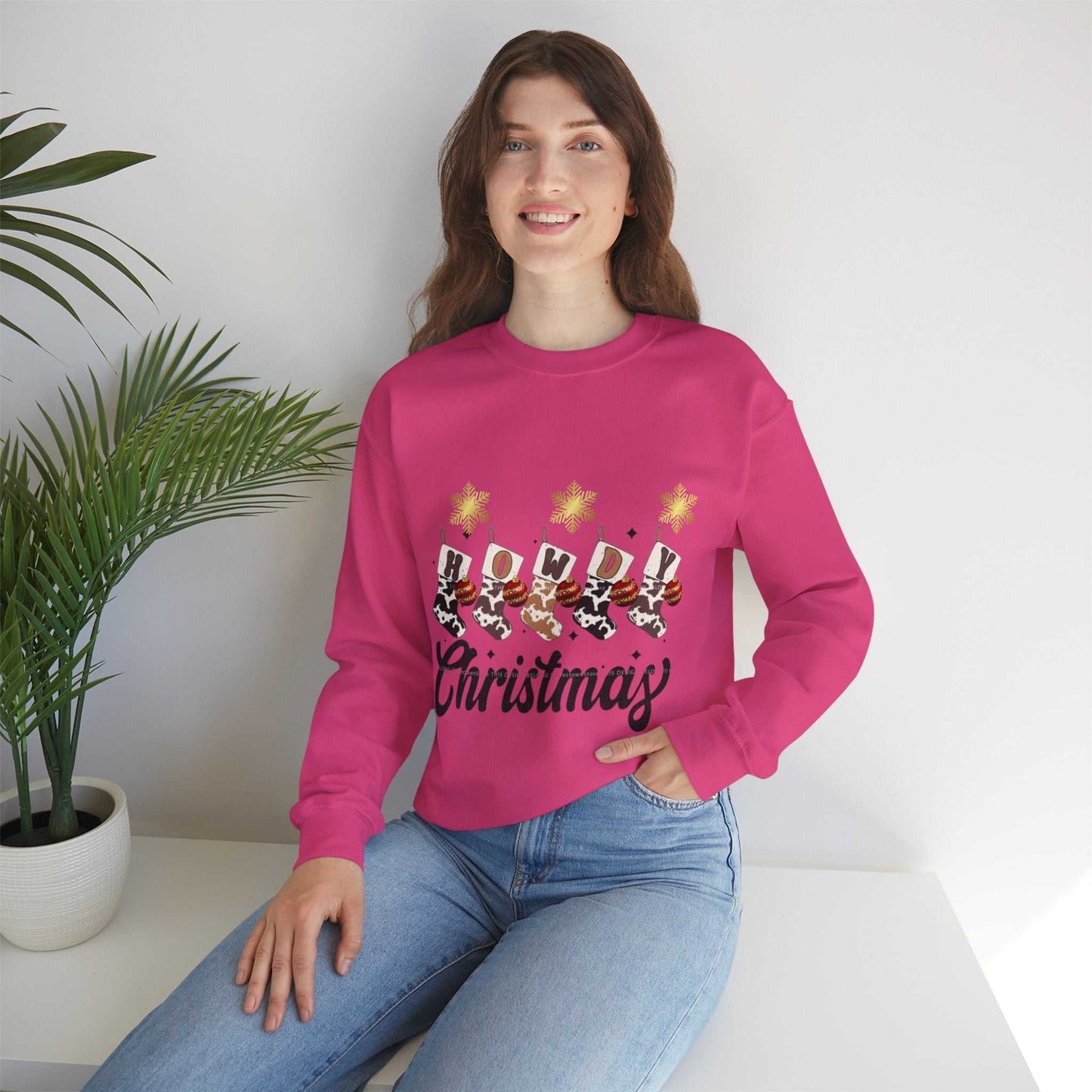 Howdy Christmas Sweatshirt, Cowboy Christmas Gift