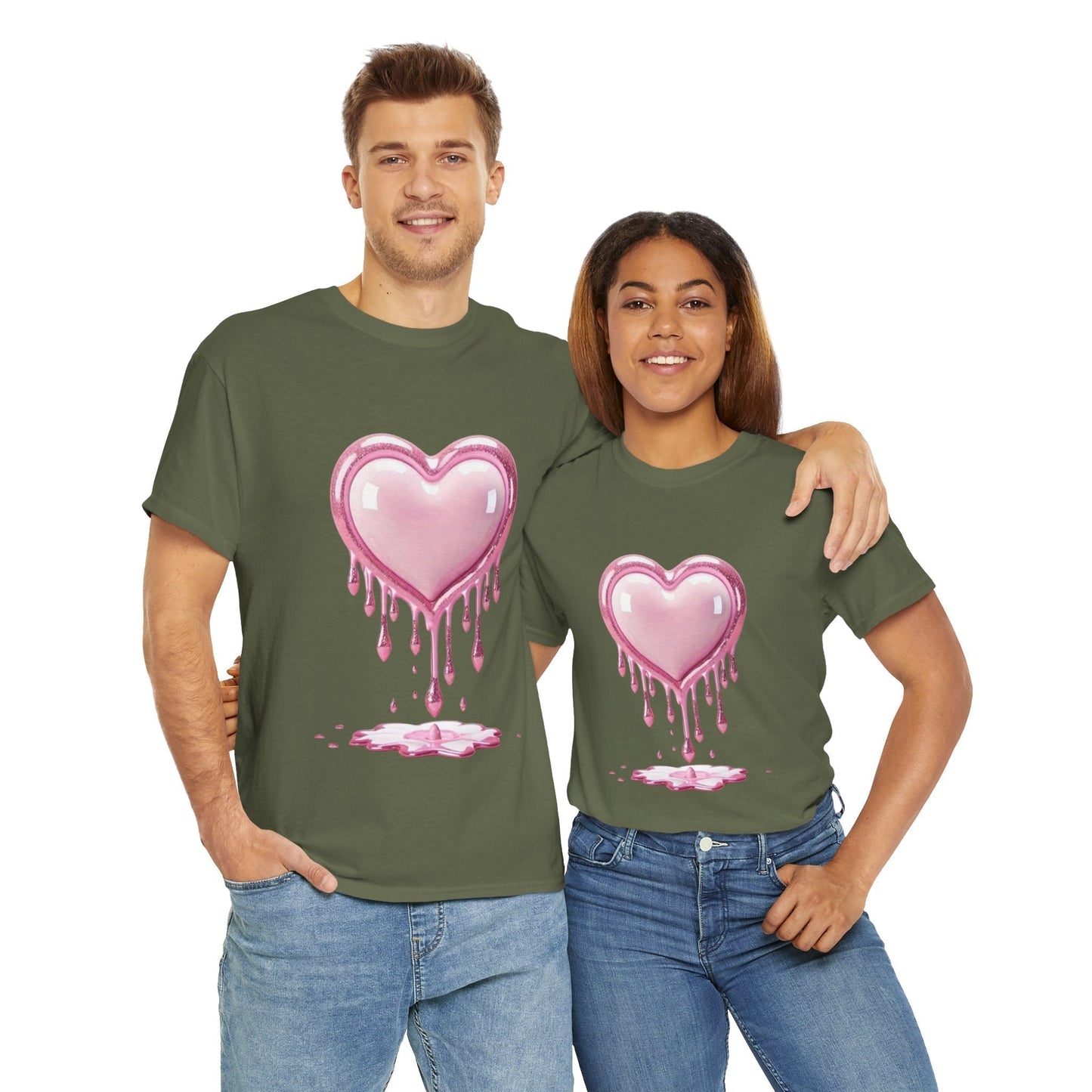 Drippy Heart Valentines Day T-shirt, My Heart Valentines Day Gift