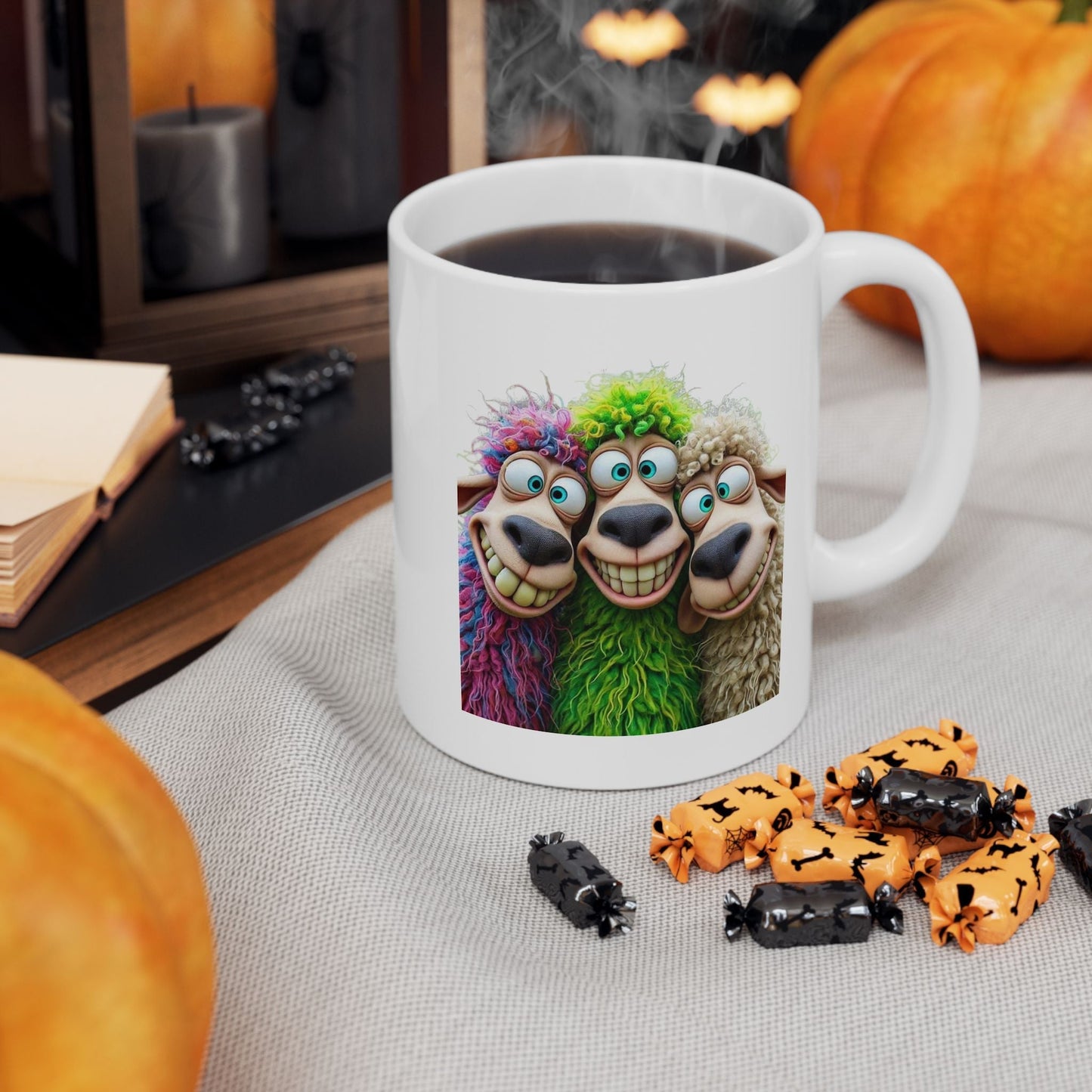 Funny Sheep Ceramic Mug - Perfect for Coffee Lovers and Gift Givers