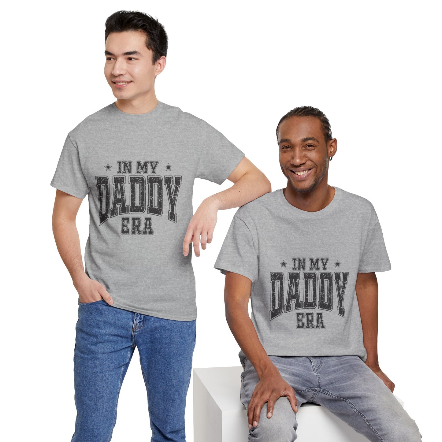 Unisex Heavy Cotton Tee - In My Daddy Era Shirt, Father's Day Gift, Dad Humor Tee