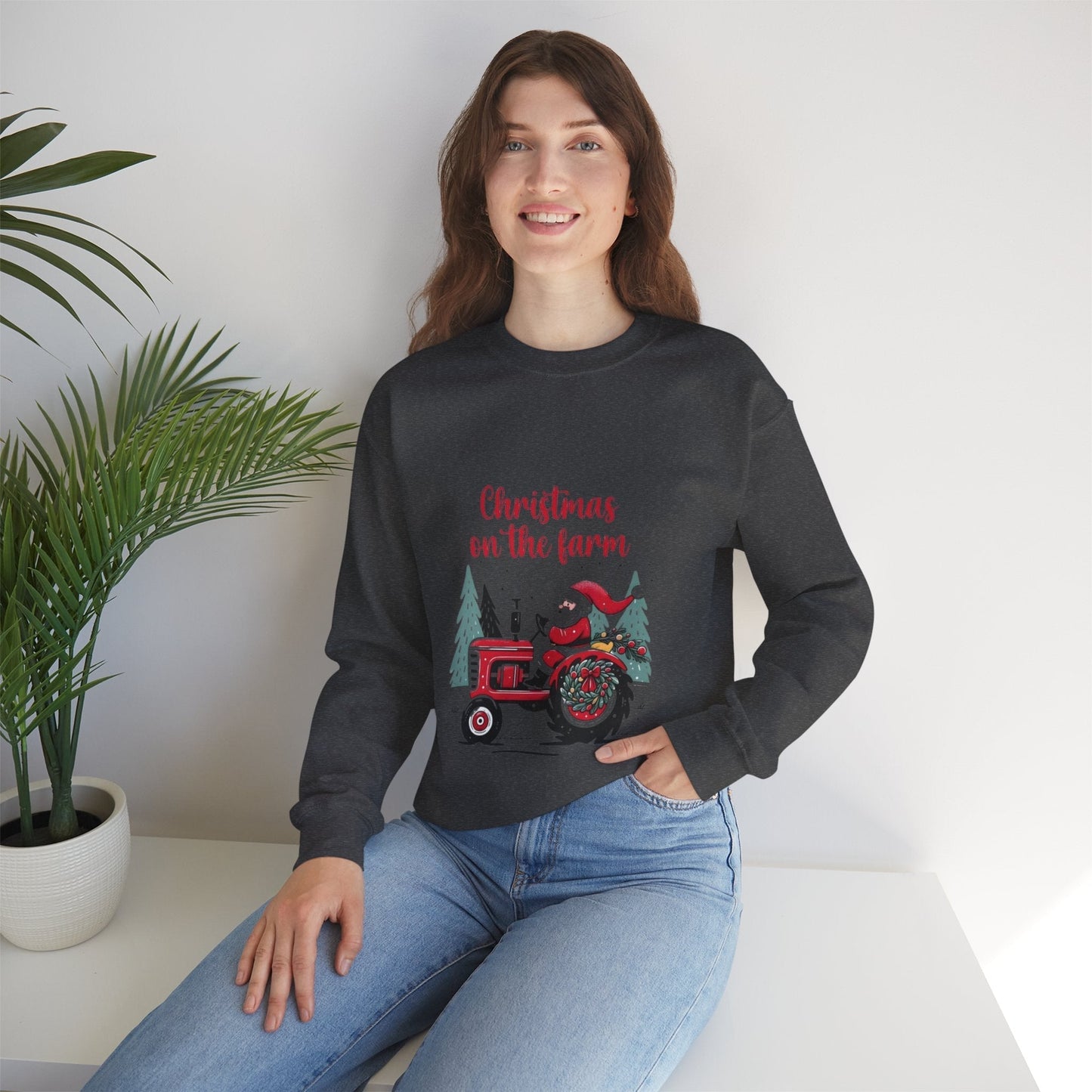 Christmas On The Farm Sweatshirt, Country Christmas Gift