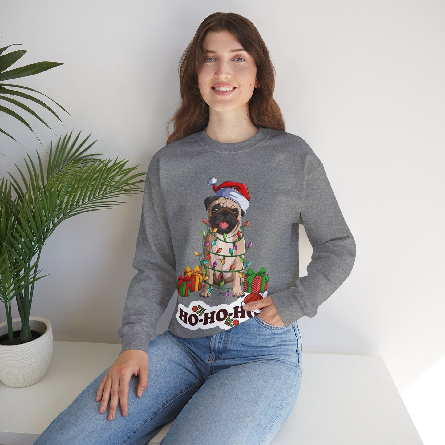 Cute Christmas Dog Sweatshirt, Christmas Dog Gift