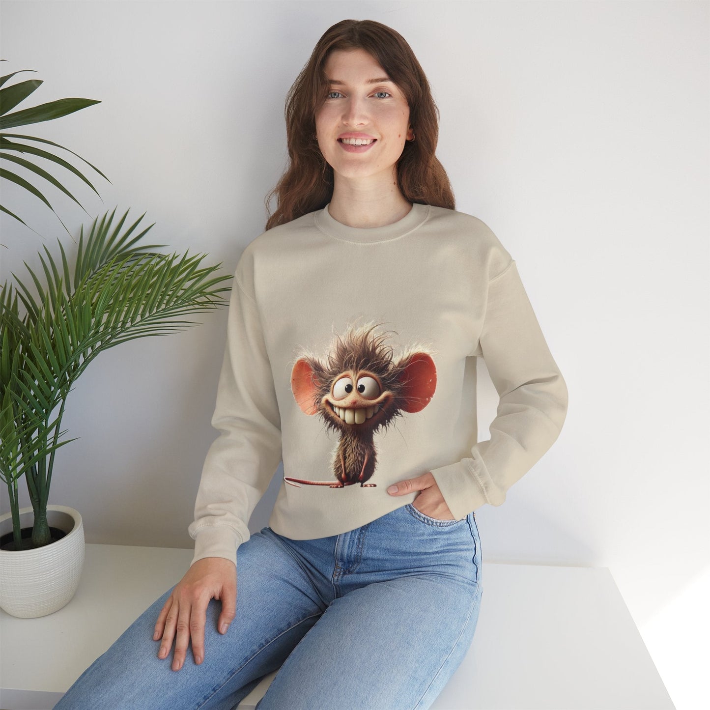Funny Cartoon Character Unisex Crewneck Sweatshirt