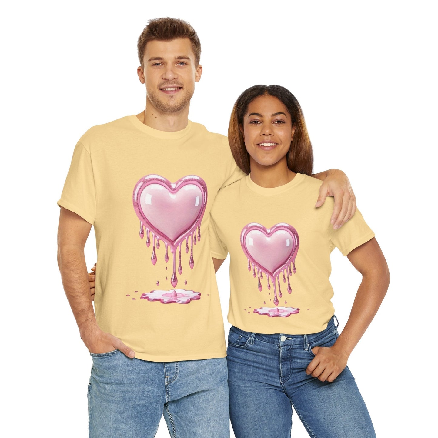 Drippy Heart Valentines Day T-shirt, My Heart Valentines Day Gift