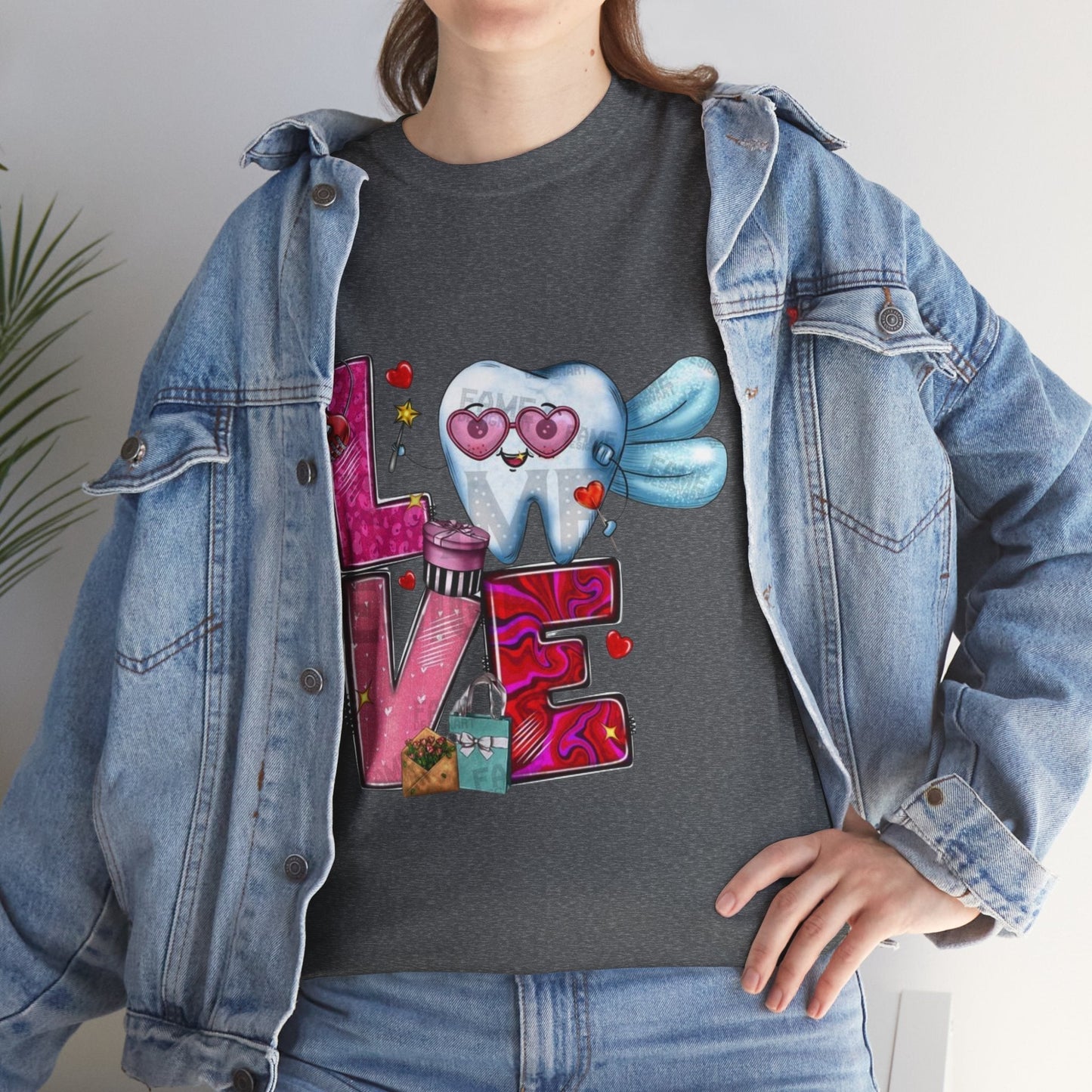Love Dental Valentine T-Shirt, Dental Hygienist Gift