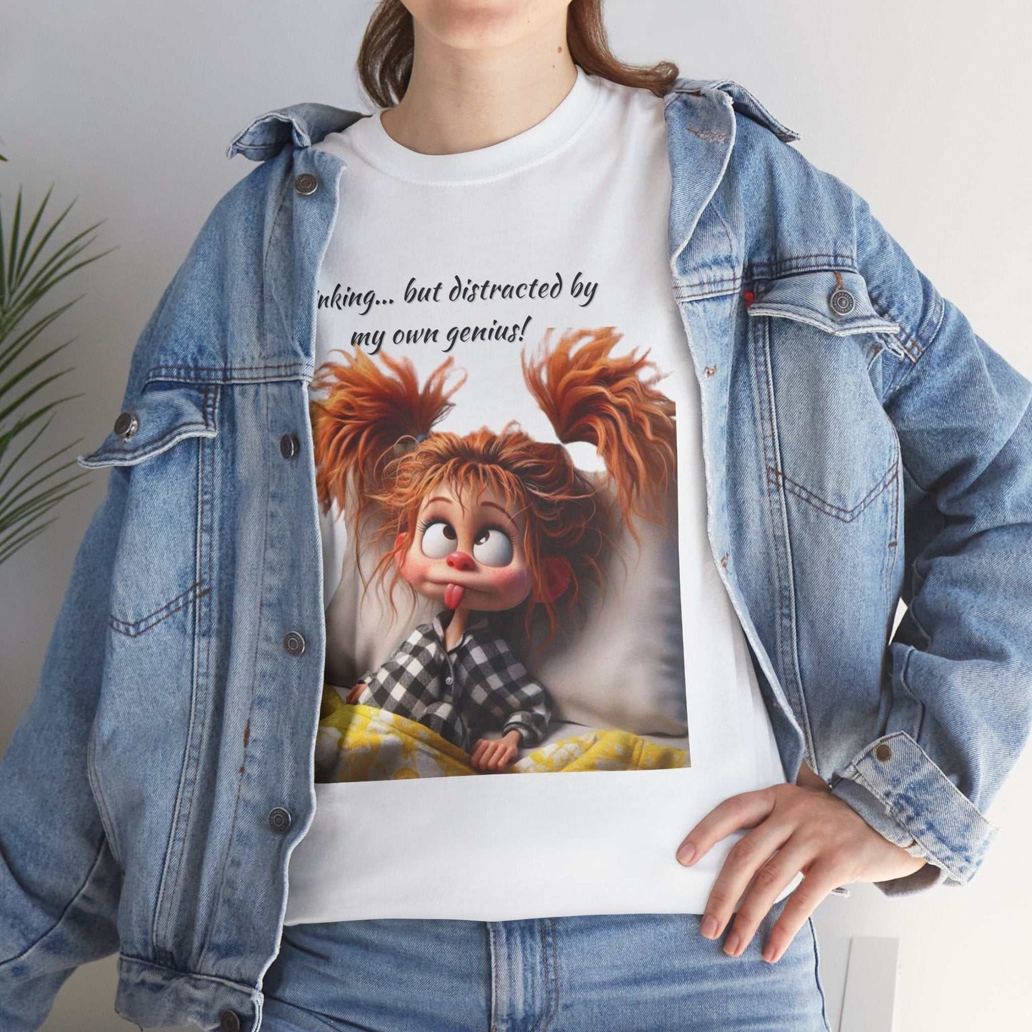 Whimsical Cotton Graphic Tee - Fun Casual Wear, Perfect Gift for Kids and Adults