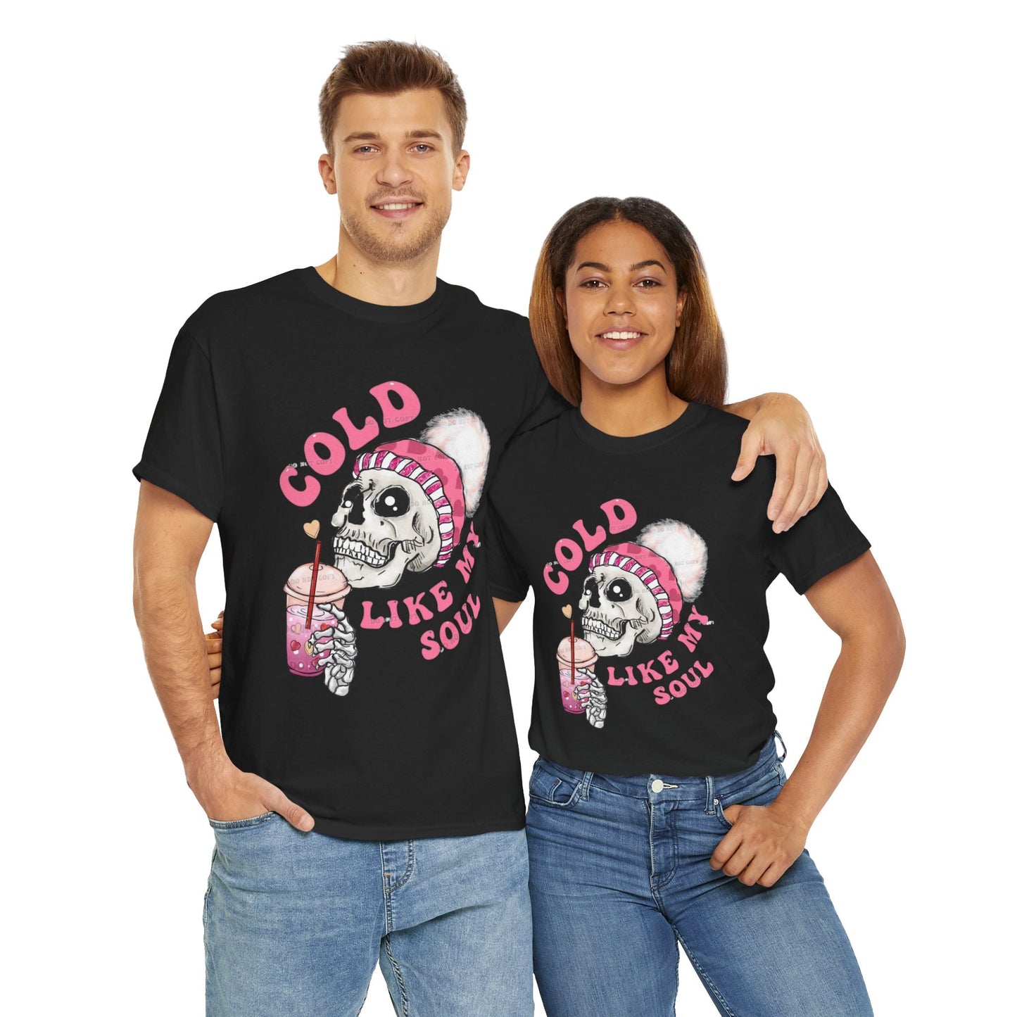 Cold Like My Soul T-Shirt, Skeleton Coffee Gift