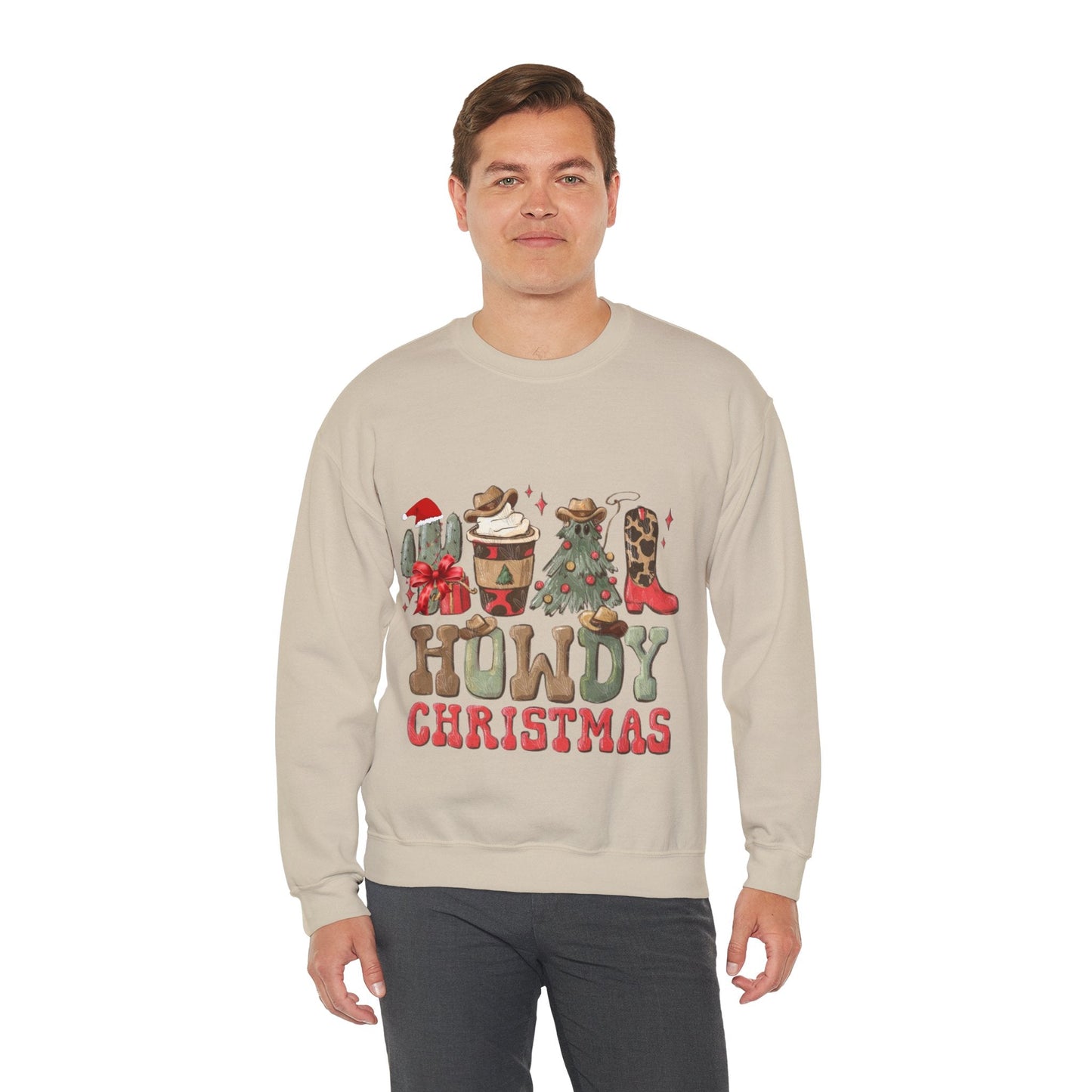 Howdy Christmas Sweatshirt, Cowboy Christmas Gift