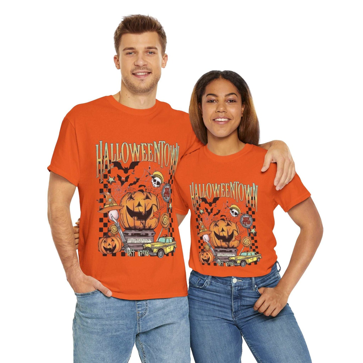 Retro Halloweentown Shirt featuring spooky retro Halloween design, ideal for festive season gifts.