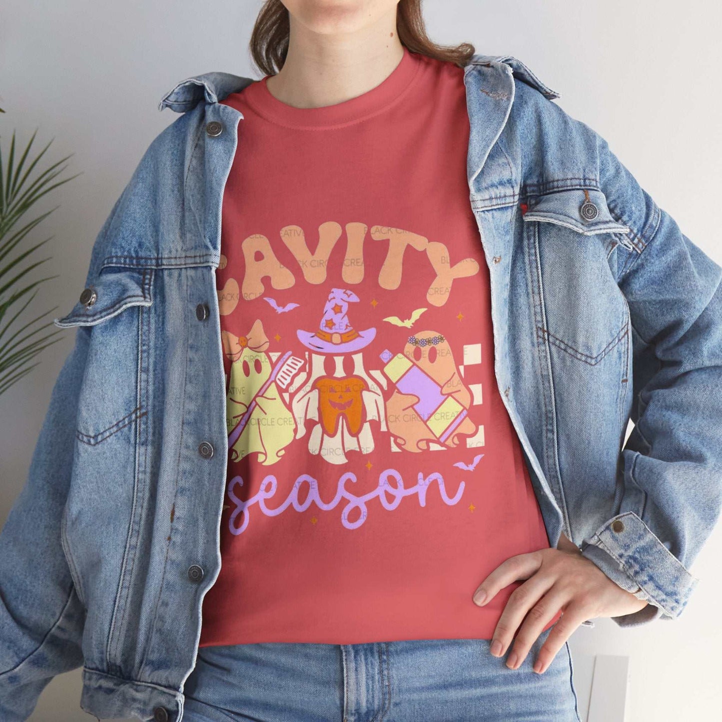Cavity Season Unisex Tee, Fun Halloween Shirt, Autumn Vibes, Gift for Dentist