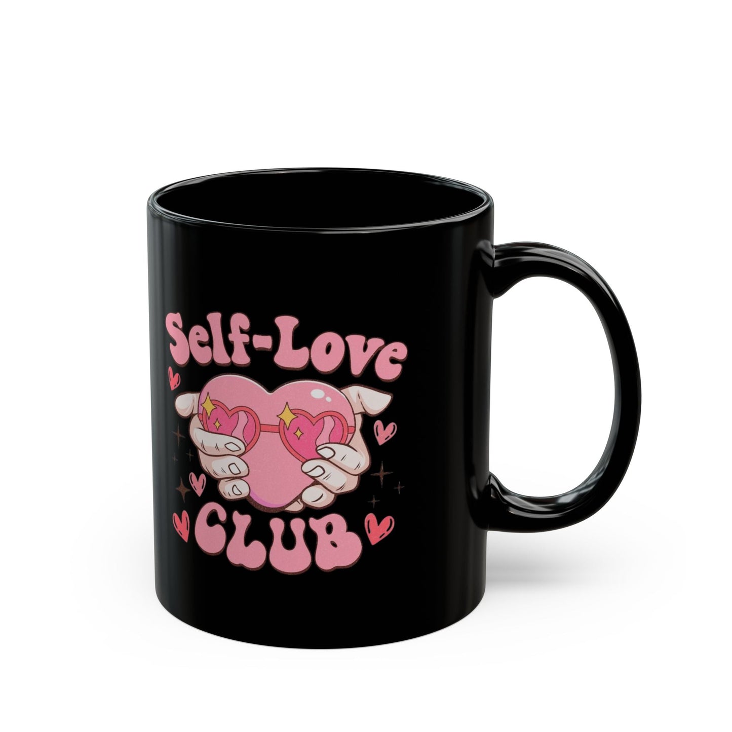 Self Love Club Retro Mugs, Funny Valentines Day Gift
