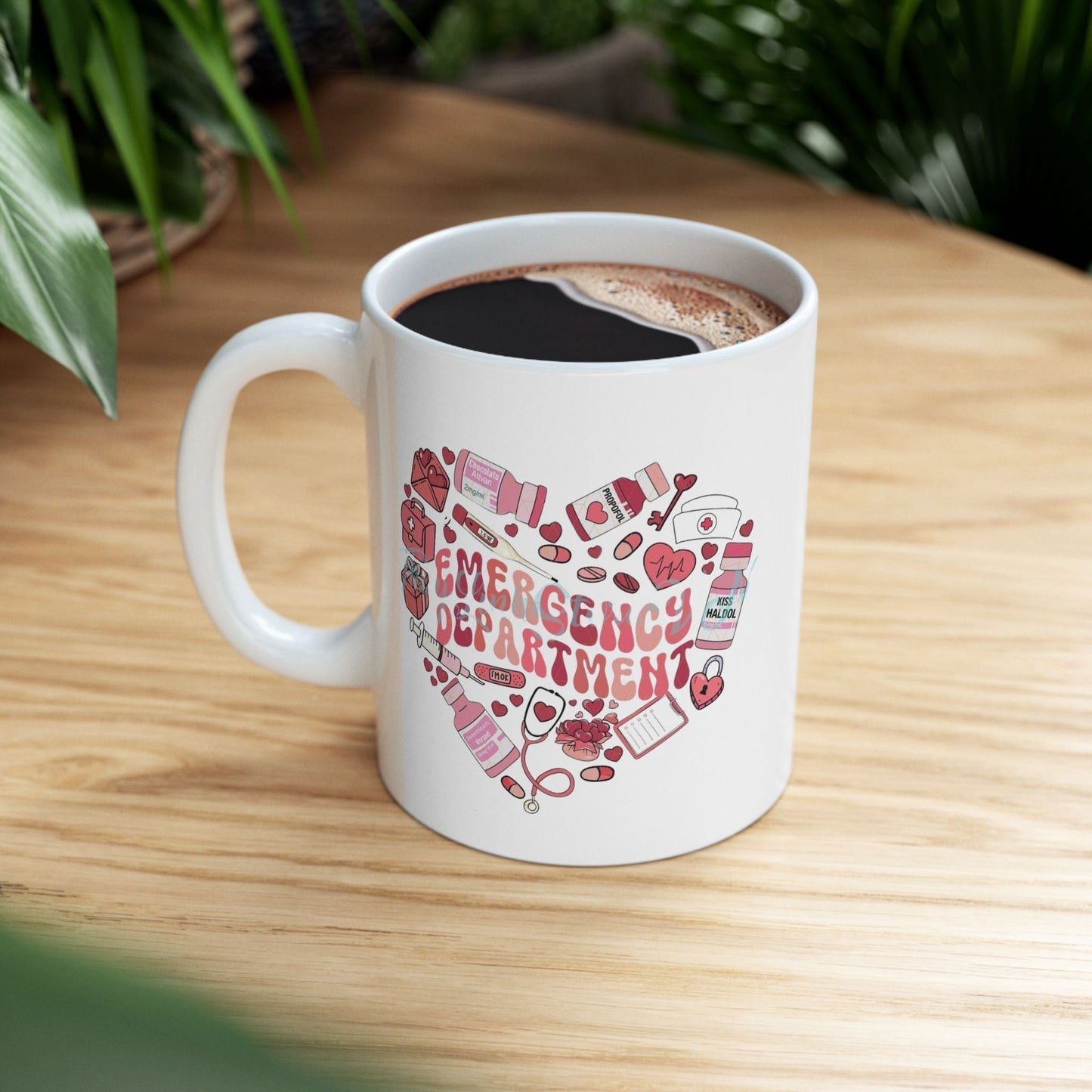 Emergency Department Nurse Valentine Mugs, Valentines Day Nursing Gifts