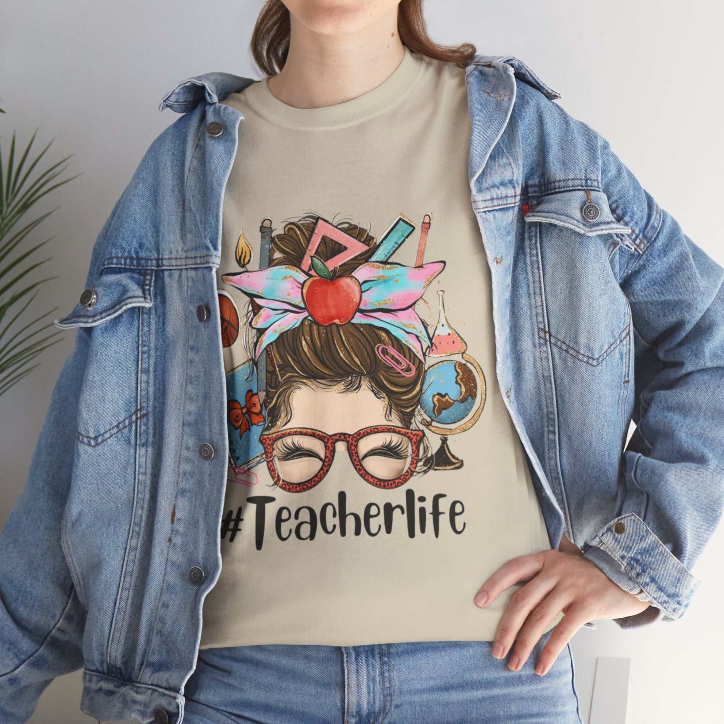Teacher Life Unisex Tee Heavy Cotton, Cute Teacher Shirt, Gift for Teachers