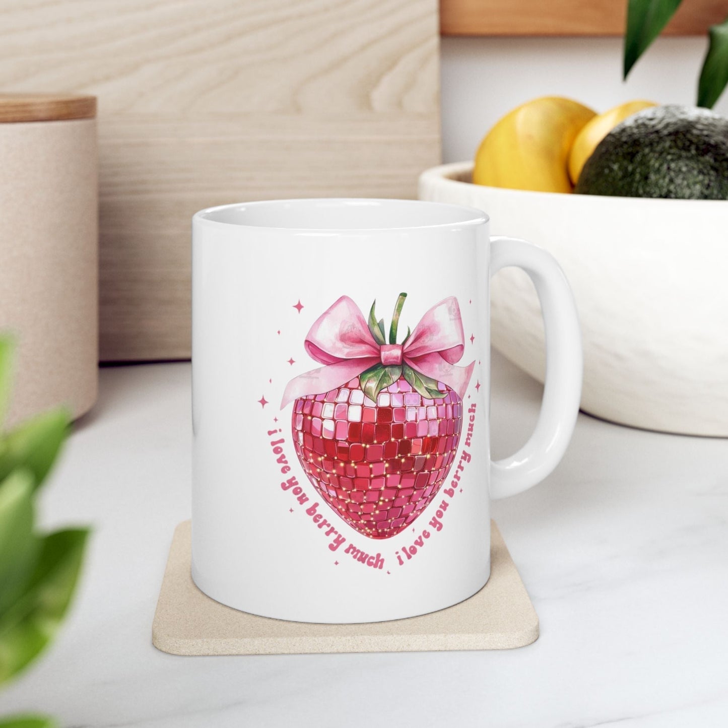 I Love You Berry Much Mug , Love Valentines Heart Gift