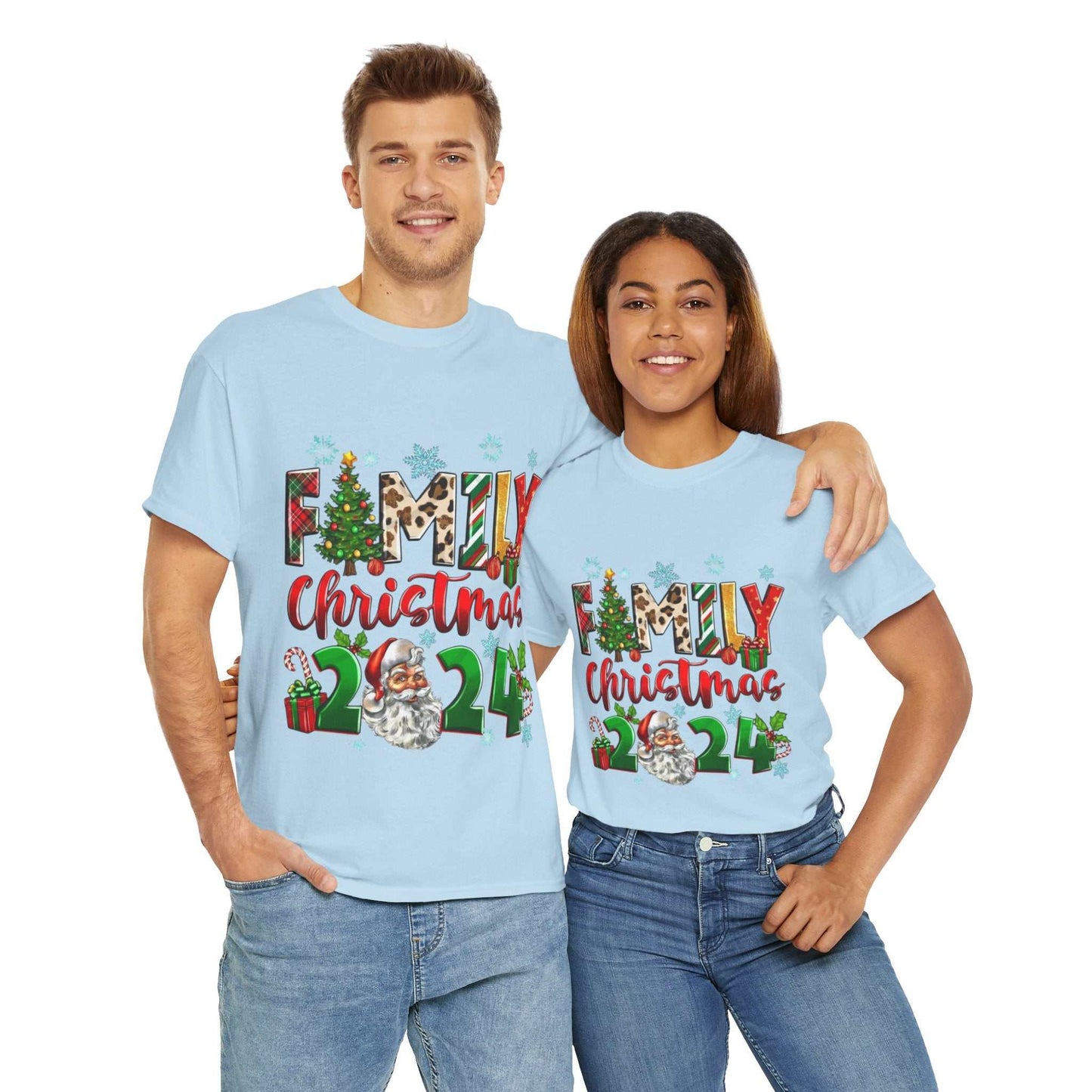 Halloween Family Christmas 2024 Shirt, Santa Claus Family Gift