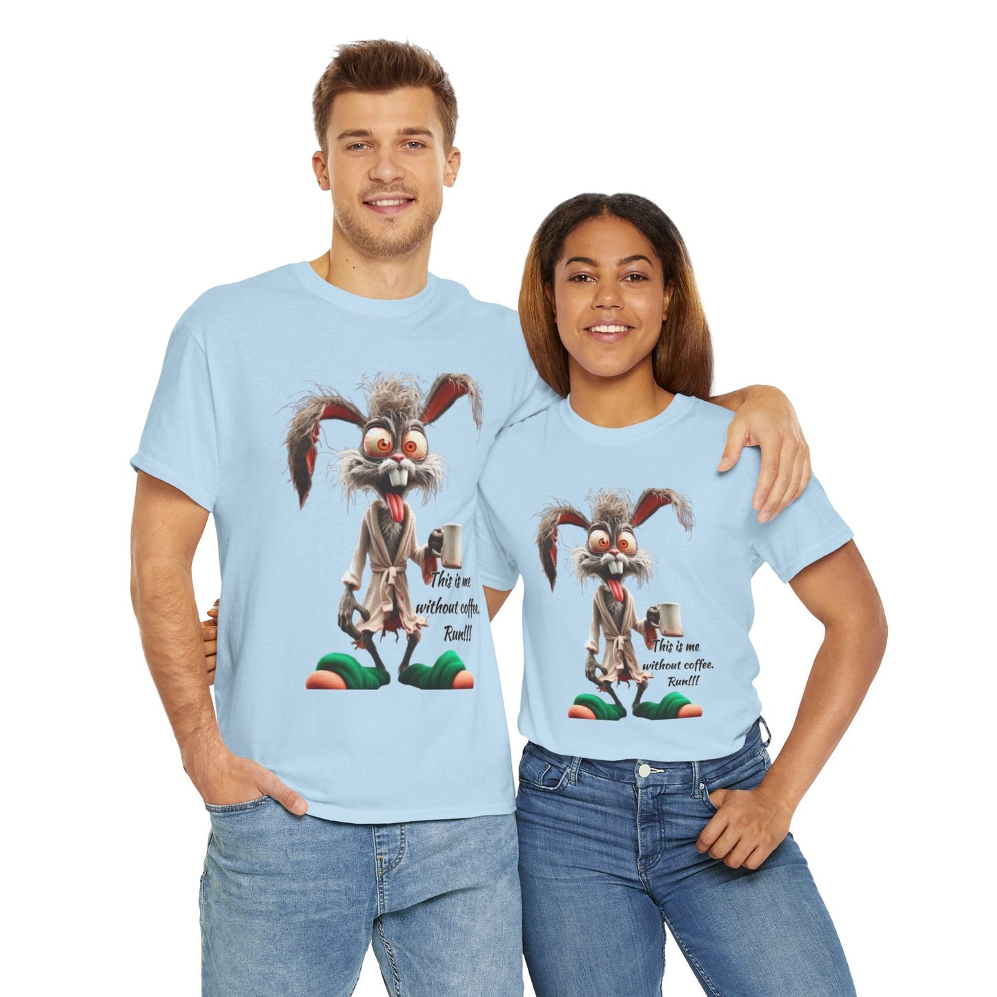 Funny Coffee Lover Tee - Unisex Heavy Cotton Shirt, Perfect Gift for Caffeine Addicts