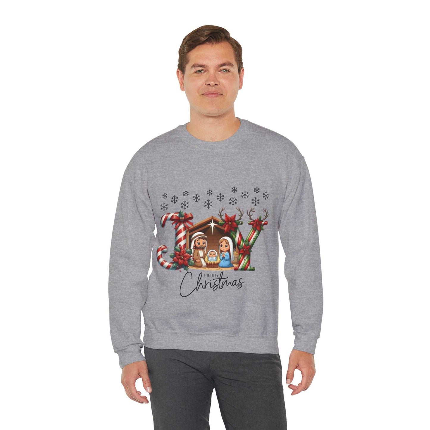 Joy To The World Sweatshirt, Christmas Baby Jesus Gift, Cute Jesus Sweatshirt