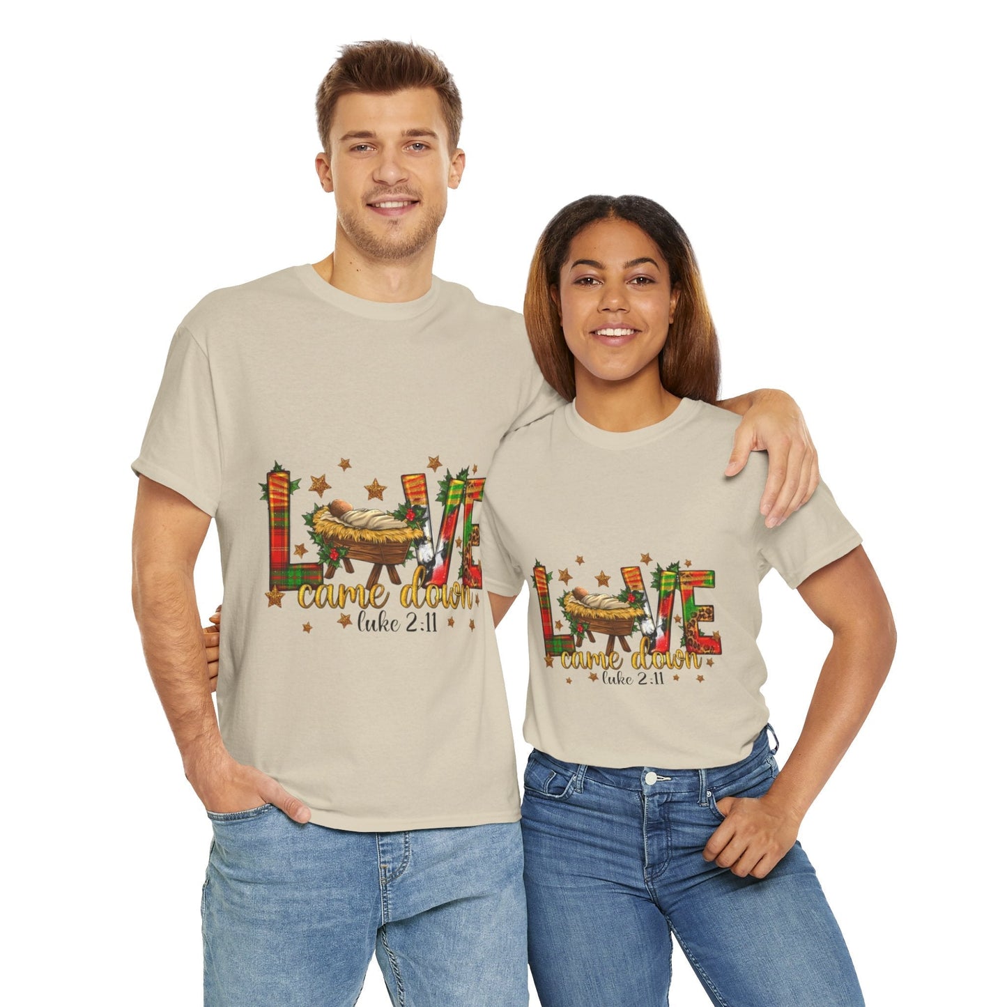 Love Came Down Christmas Shirt, Jesus Christian Gift