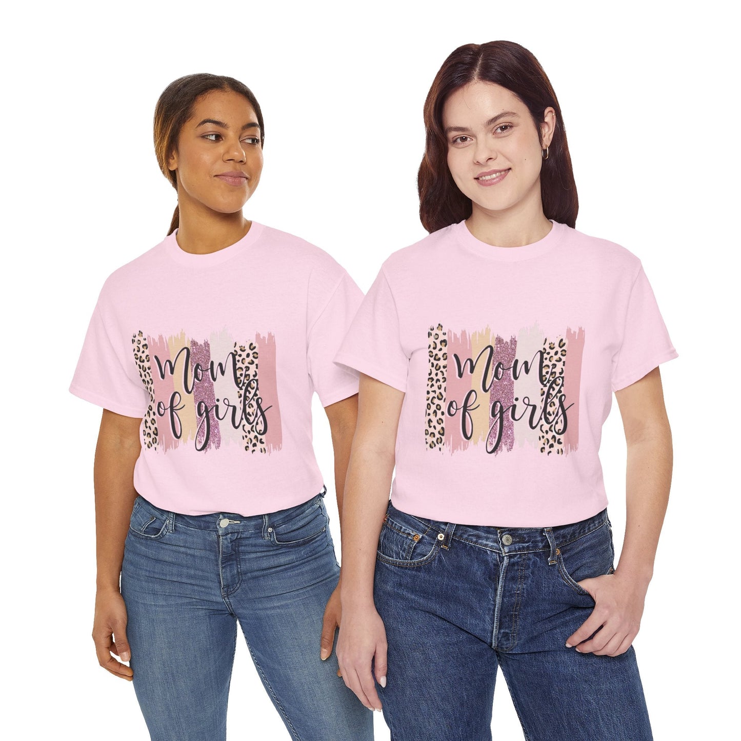 Mom of Girls Unisex Tee Cotton Shirt - Cute & Casual Women's Gift