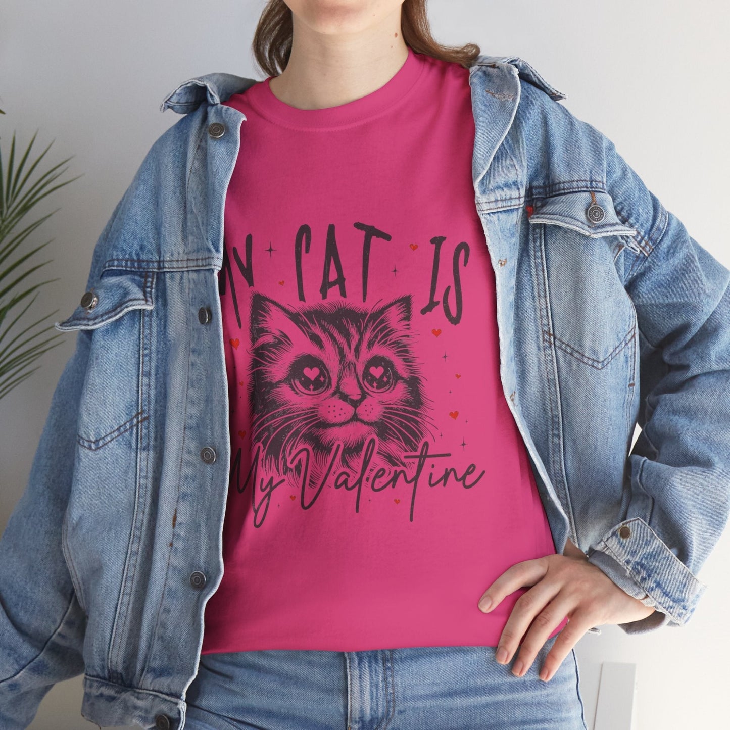 My Cat Is My Valentine T-Shirt, Gift for Cat Mom