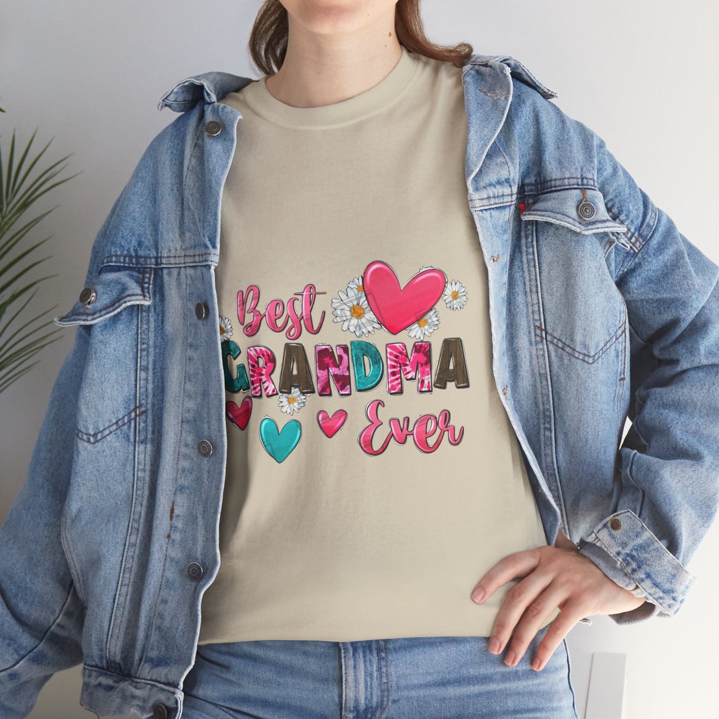 Best Grandma Ever Unisex Heavy Cotton Tee - Perfect Gift for Grandmothers