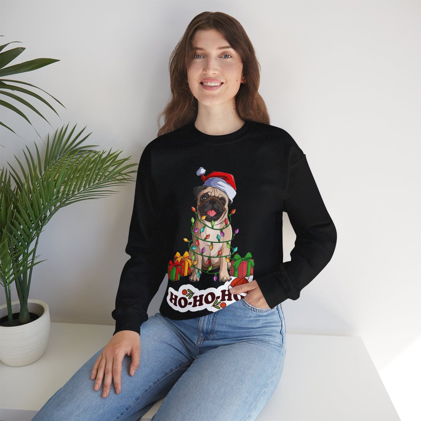 Cute Christmas Dog Sweatshirt, Christmas Dog Gift
