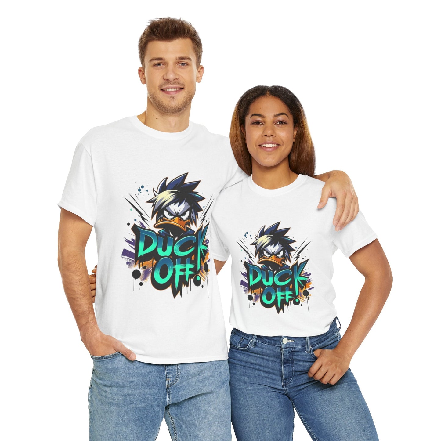 Graphic Tee - 'Duck Off' Design for Casual Wear - T-shirt Gift for all