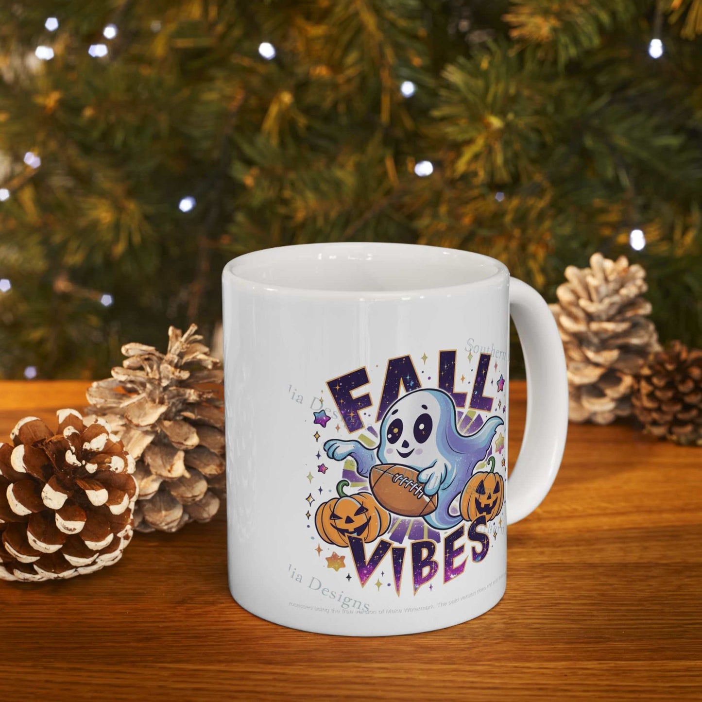 Fall Vibes Mugs, Cute Thanksgiving Gift, Halloween Mug