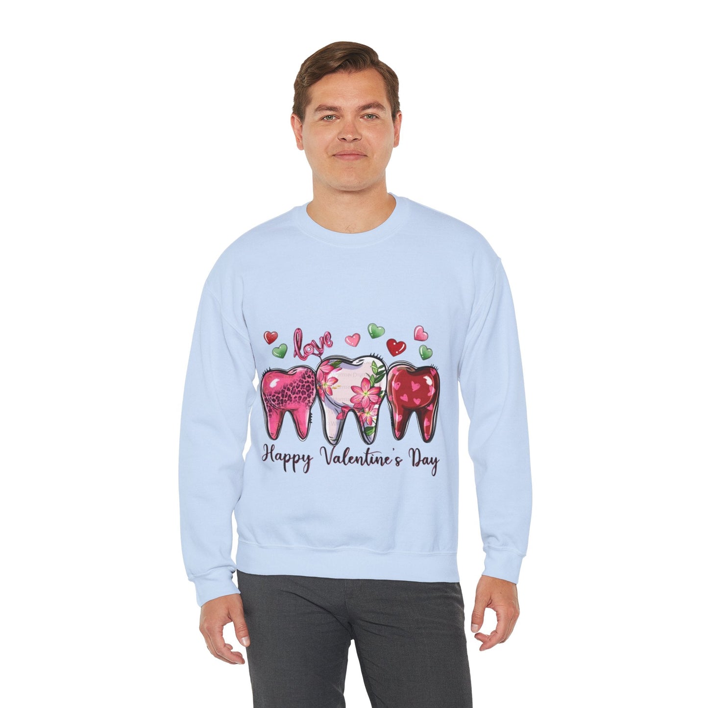 Dental Love Happy Valentines Day Sweatshirt - Cute Dental Hygienist Gift