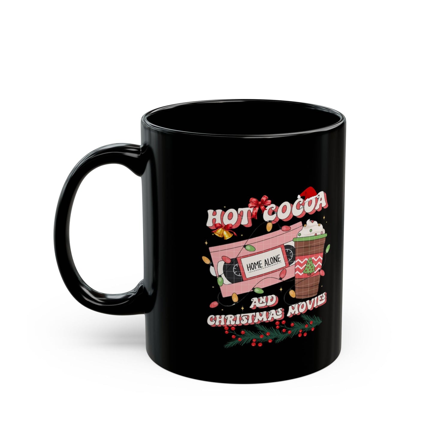 Hot Cocoa And Christmas Movies Mugs, Christmas Latte Tee