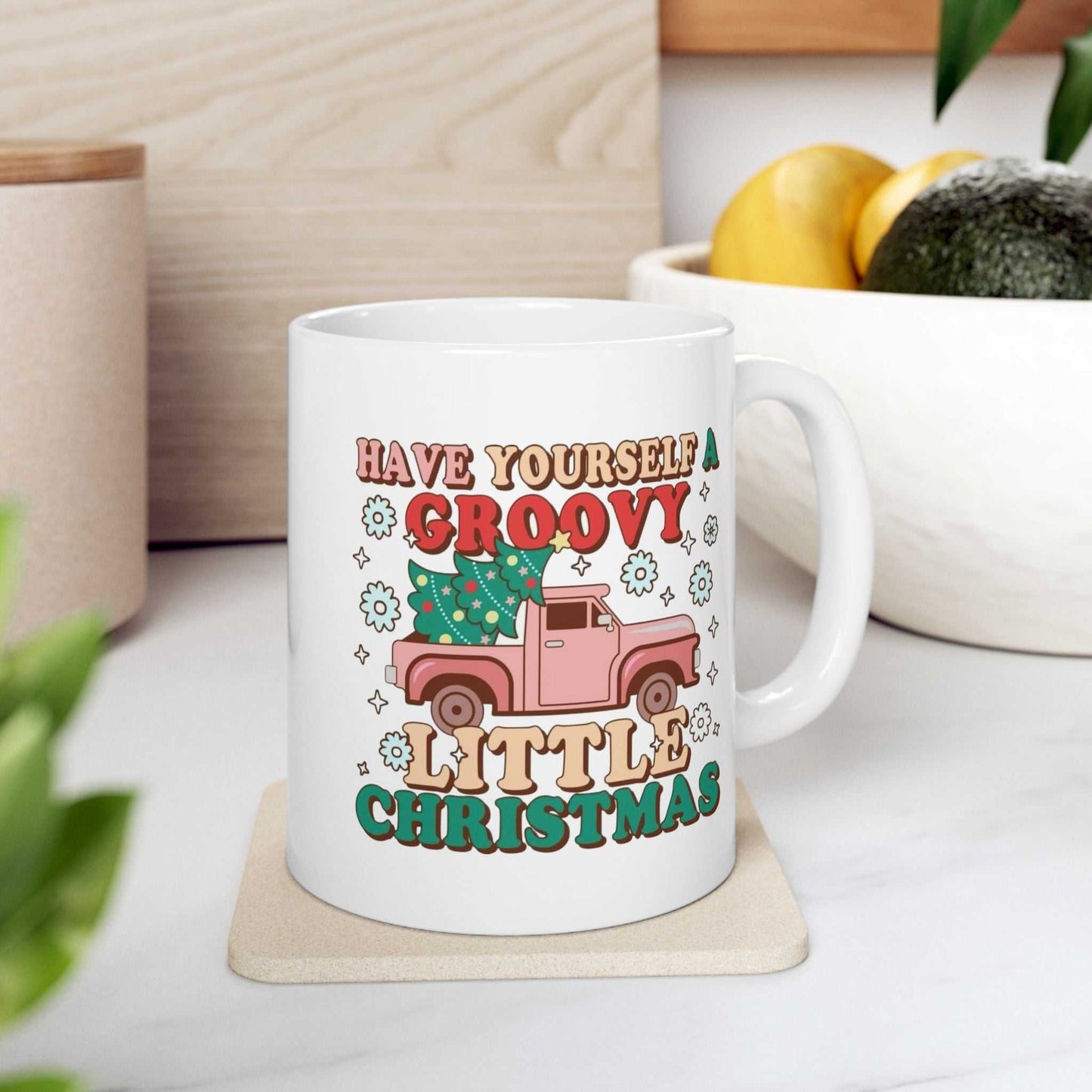 Have Yourself a Groovy Little Christmas Mug, Retro Christmas Gift